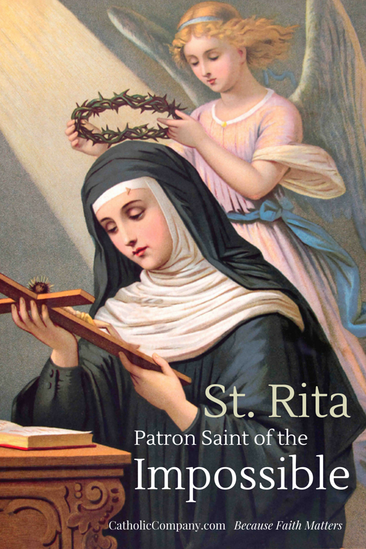 St. Rita of Cascia: Patron Saint of the Impossible. Sainte rita, Prières catholiques, Image chrétiennes