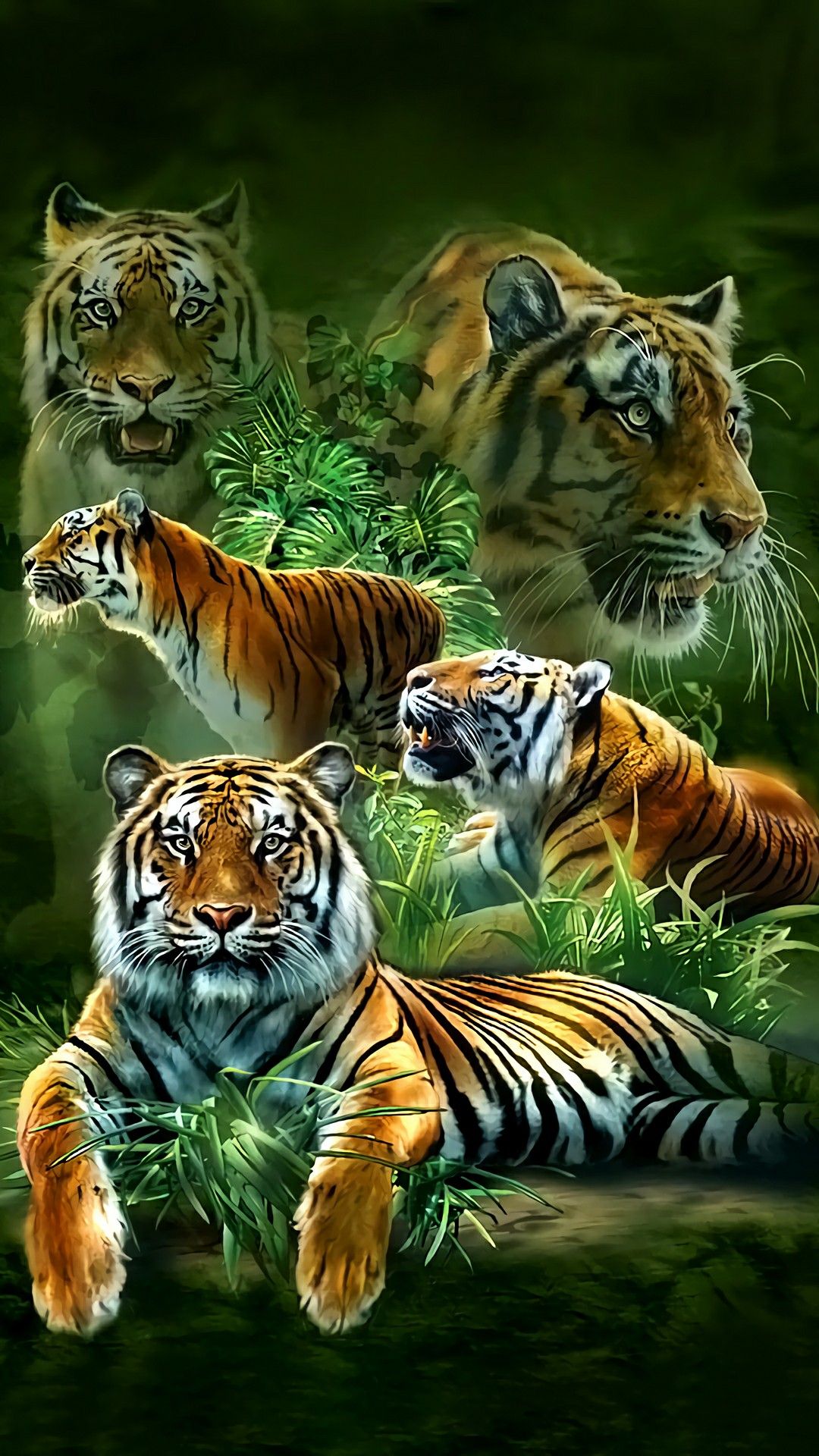 Family of tiger's. Big cats, Big cats art, Tiger picture