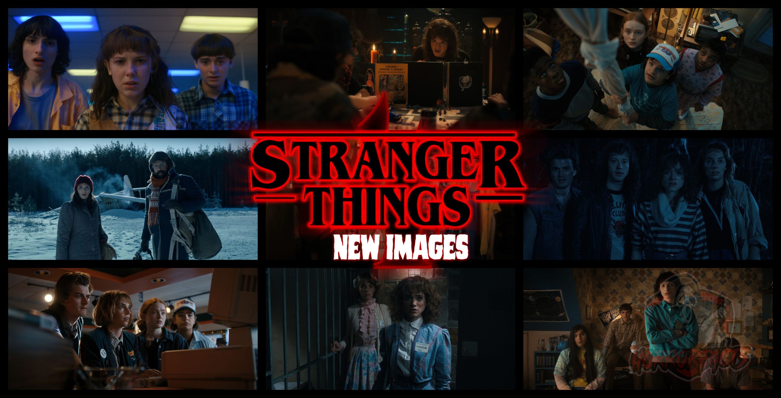 Stranger Things Season 4 Character Art Wallpaper 2K #8821g