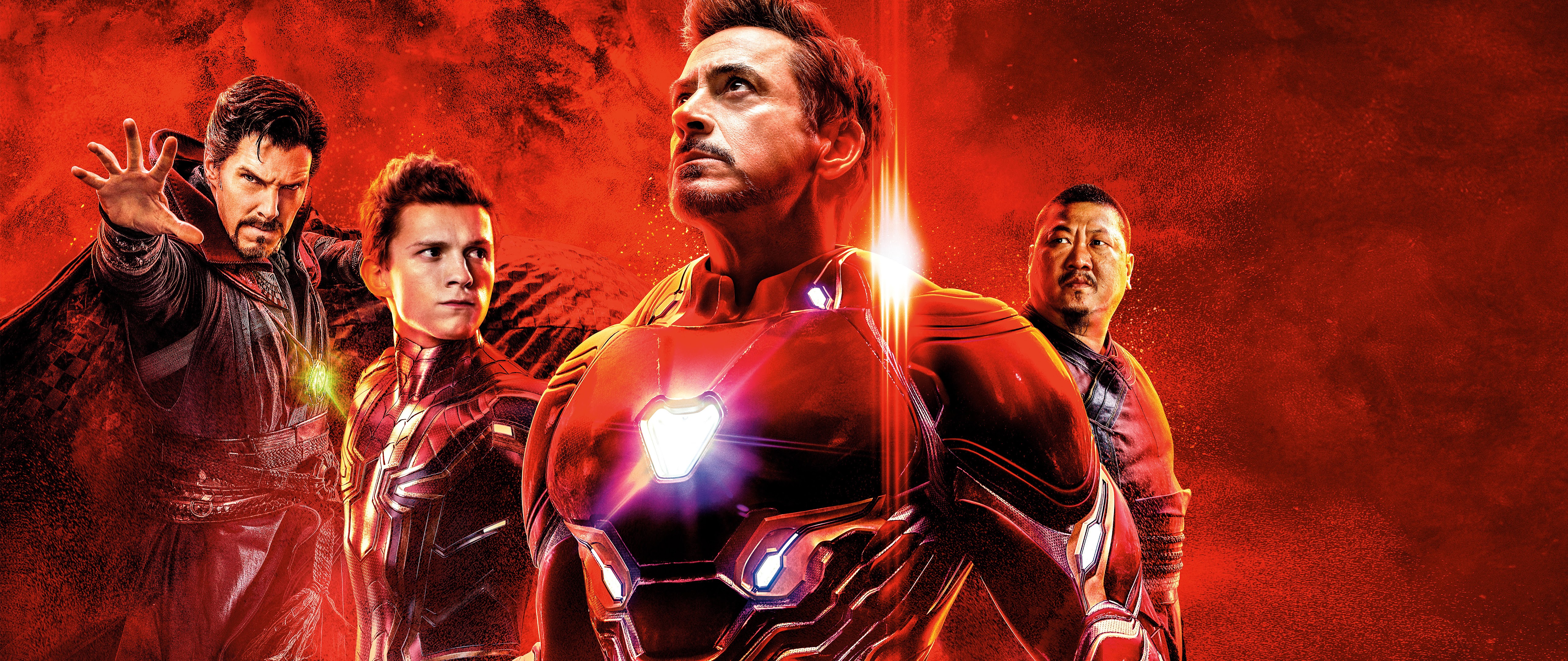 Avengers: Endgame Iron Man Spider Man 8K Wallpaper