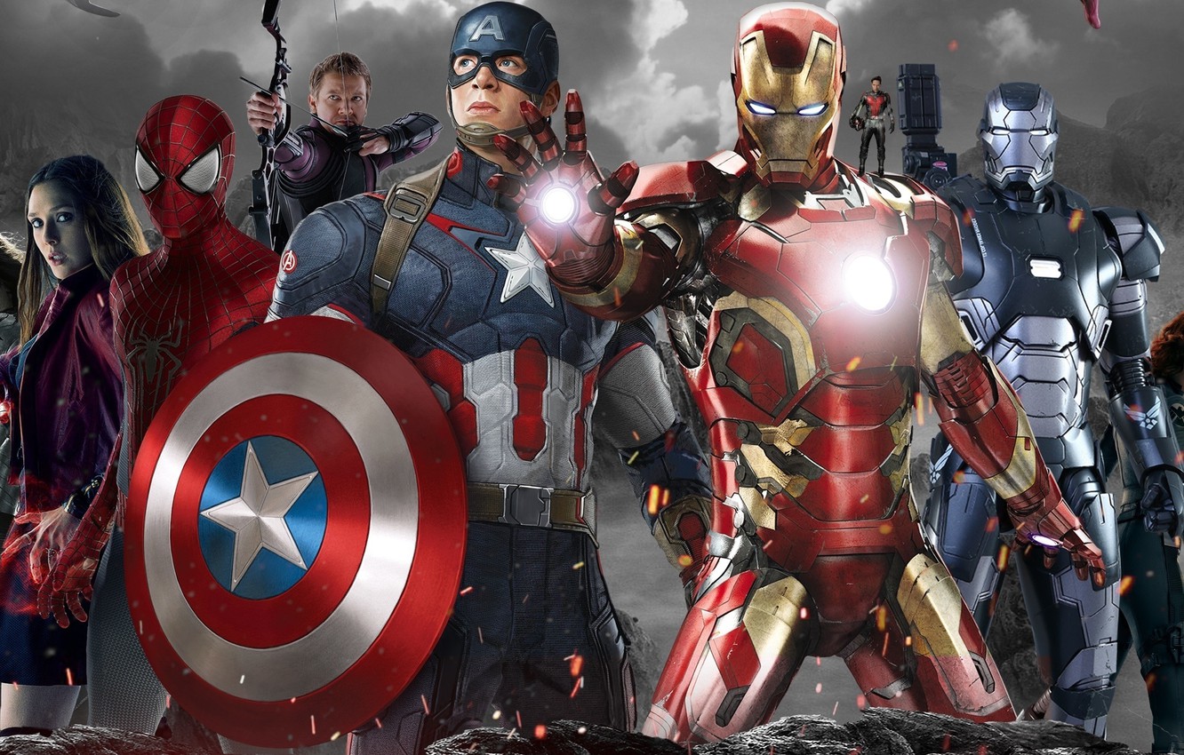 Wallpaper team, Captain America, Captain America, Civil War, The split of the Avengers image for desktop, section фильмы