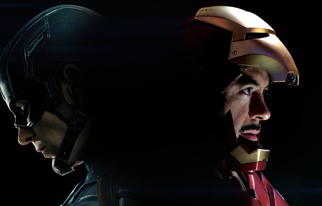 Wallpaper team, iron man, Captain America, Captain America, Civil War, The split of the Avengers image for desktop, section фильмы