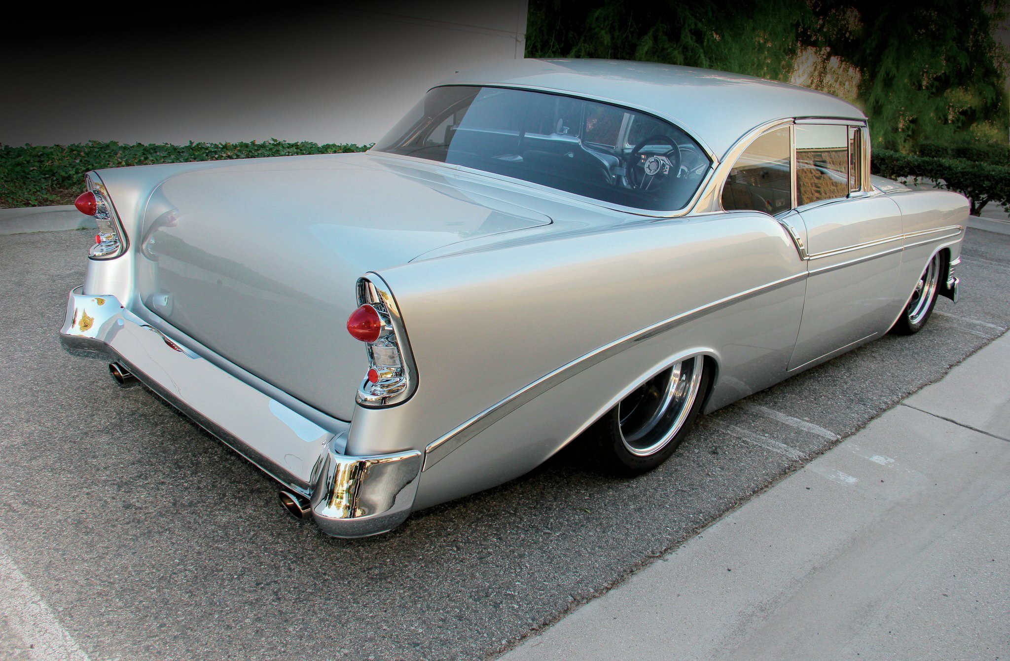 1956, Chevrolet, Chevy, 210, Bel, Air, Belair, Two, Door, Hardtop, Hotrod, Streetrod, Hot, Rod, Street, Rodder, Silver, Usa, 2048x1340 03 Wallpaper HD / Desktop and Mobile Background