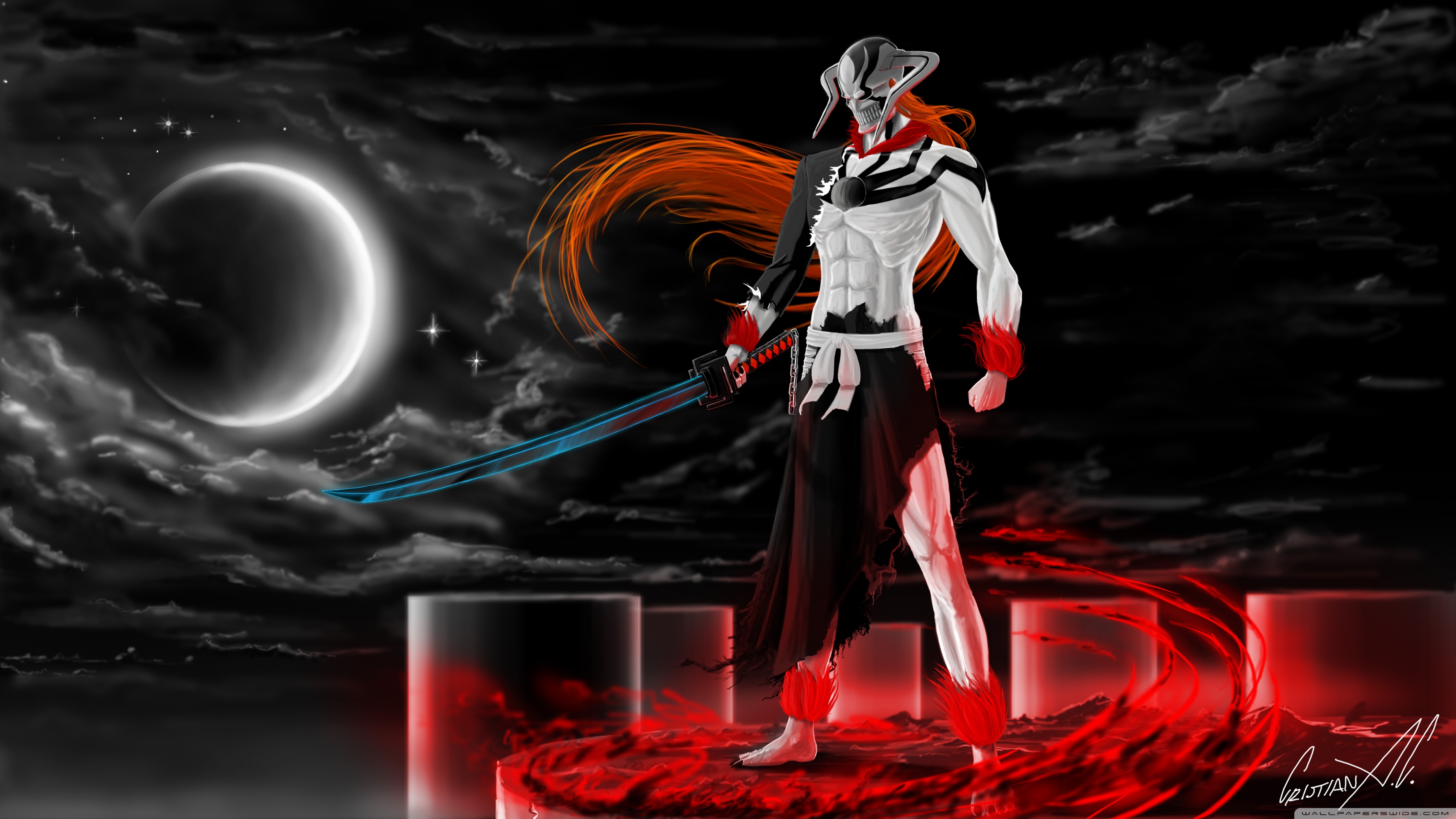 Ichigo Vasto Lorde (Bleach) Ultra HD Desktop Background Wallpaper for 4K UHD TV, Widescreen & UltraWide Desktop & Laptop, Tablet