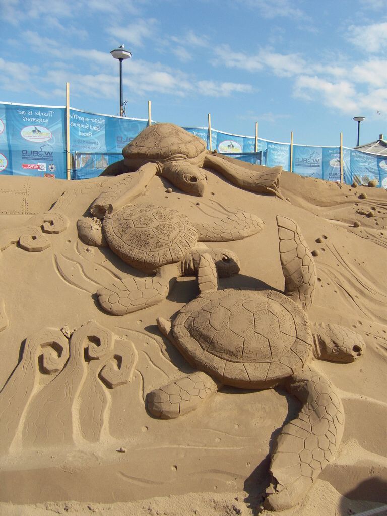 Sand Sculpture. Beach sand castles, Sand art, Beach sand art