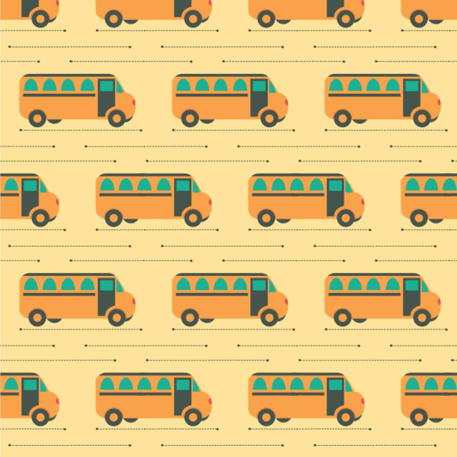 YouCustomizeIt School Bus Wallpaper & Surface Covering (Peel & Stick 24x 24 Sample), Tools & Home Improvement