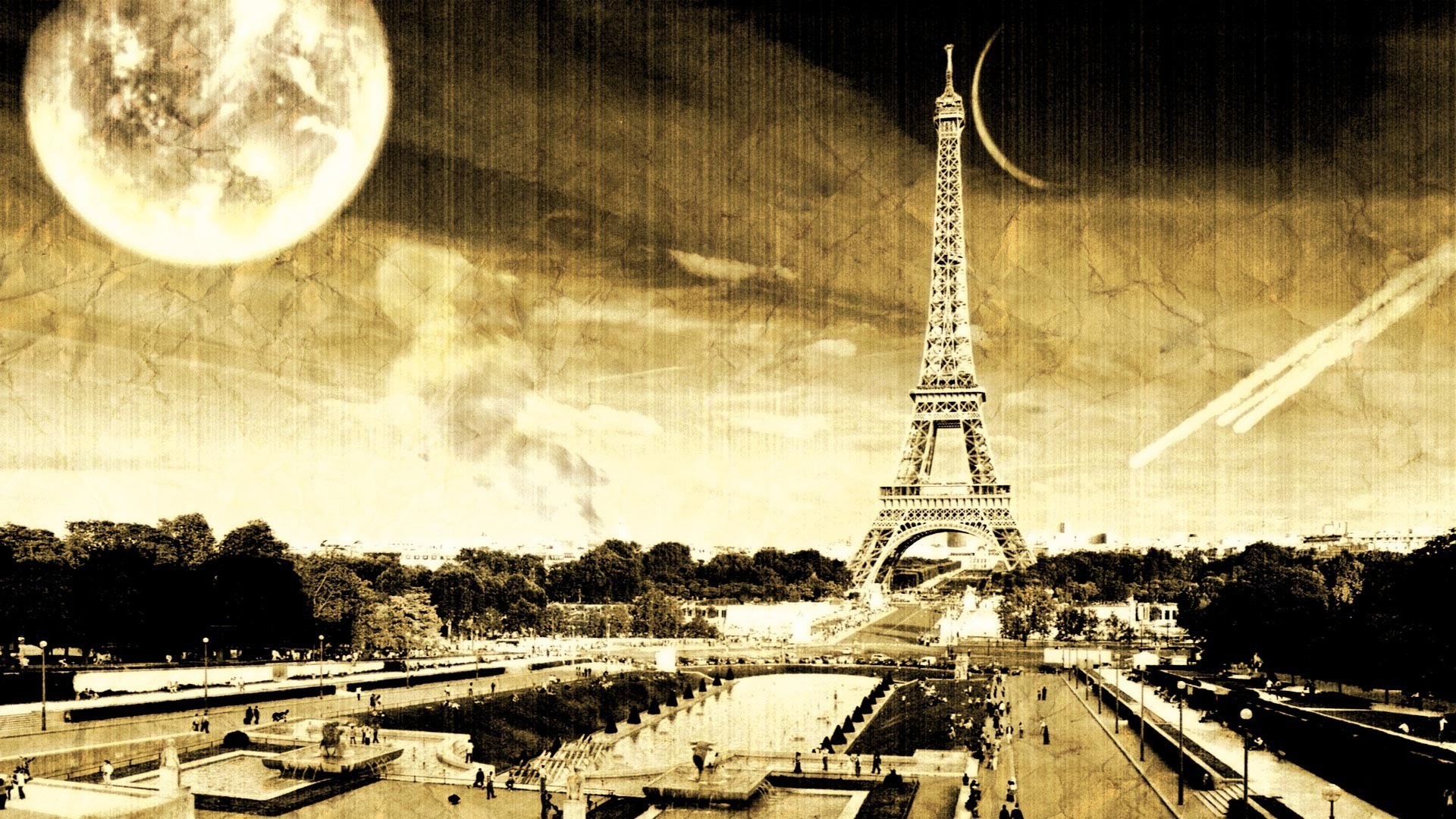 Free download Eiffel Tower Paris Vintage Wallpaper MixHD wallpaper [1920x1080] for your Desktop, Mobile & Tablet. Explore Vintage Paris Wallpaper. Parisian Wallpaper, Paris Wallpaper, Paris Themed Wallpaper