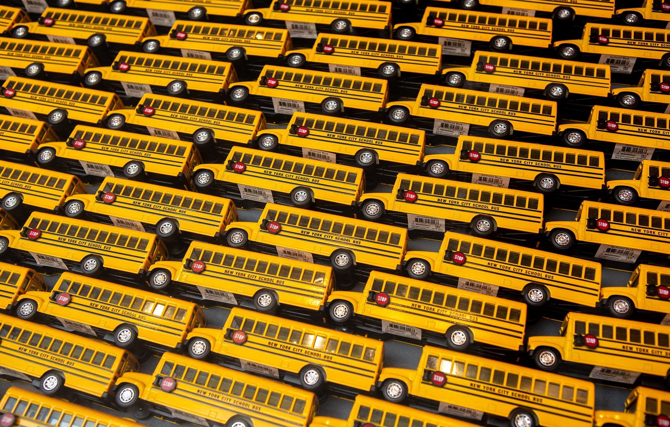 Wallpaper background, toys, buses image for desktop, section разное