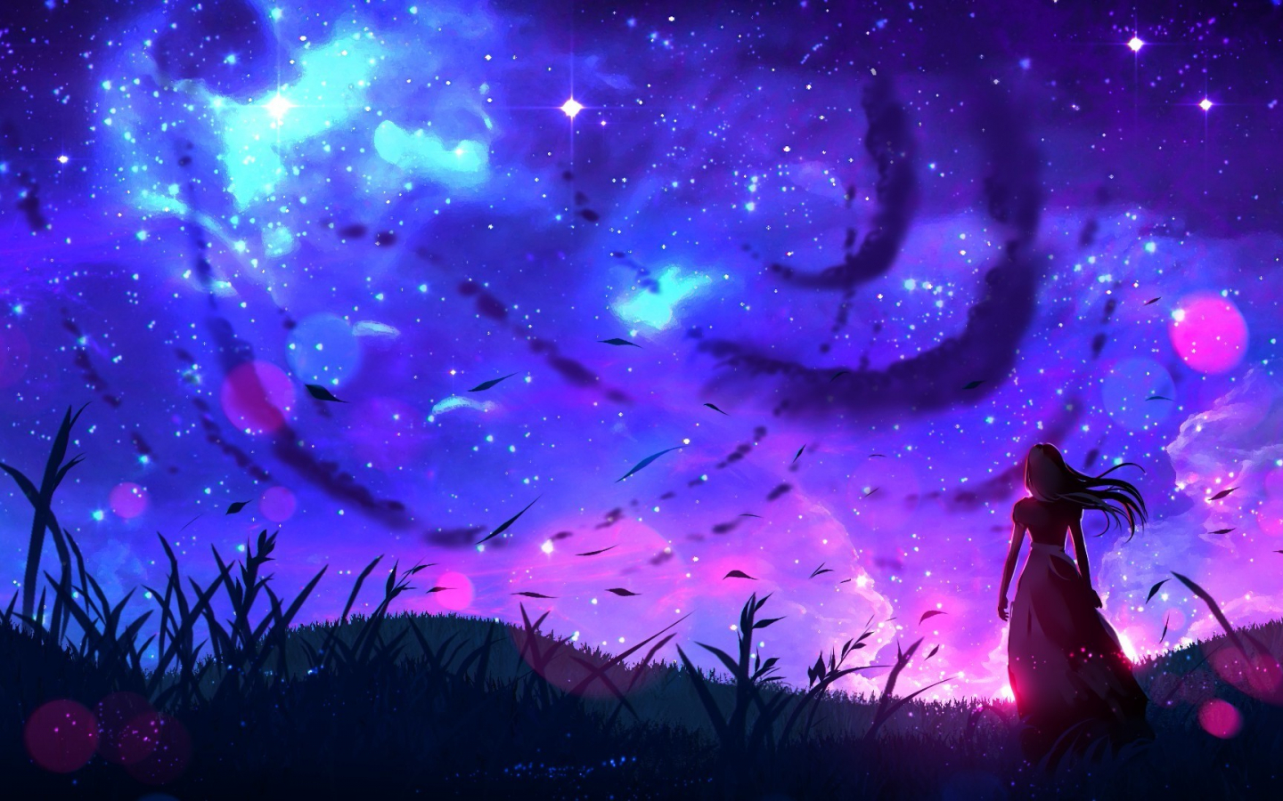 Purple Anime Scene Wallpapers - Wallpaper Cave