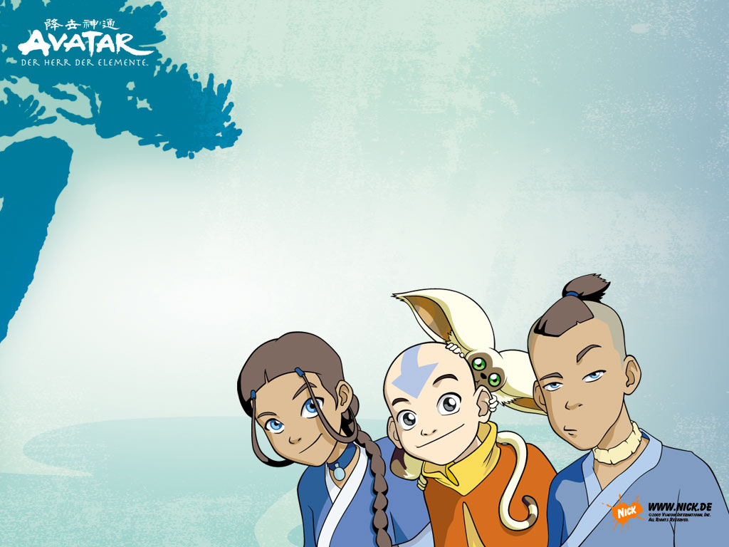 Aang, Katara and Sokka, Avatar The Last Airbender Wallpaper