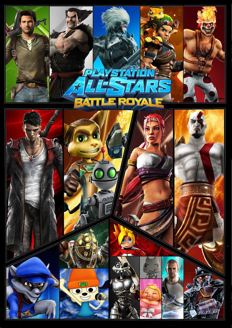 PlayStation All Stars: Battle Royale. Battle Star, Fighting Games, Video Game Art