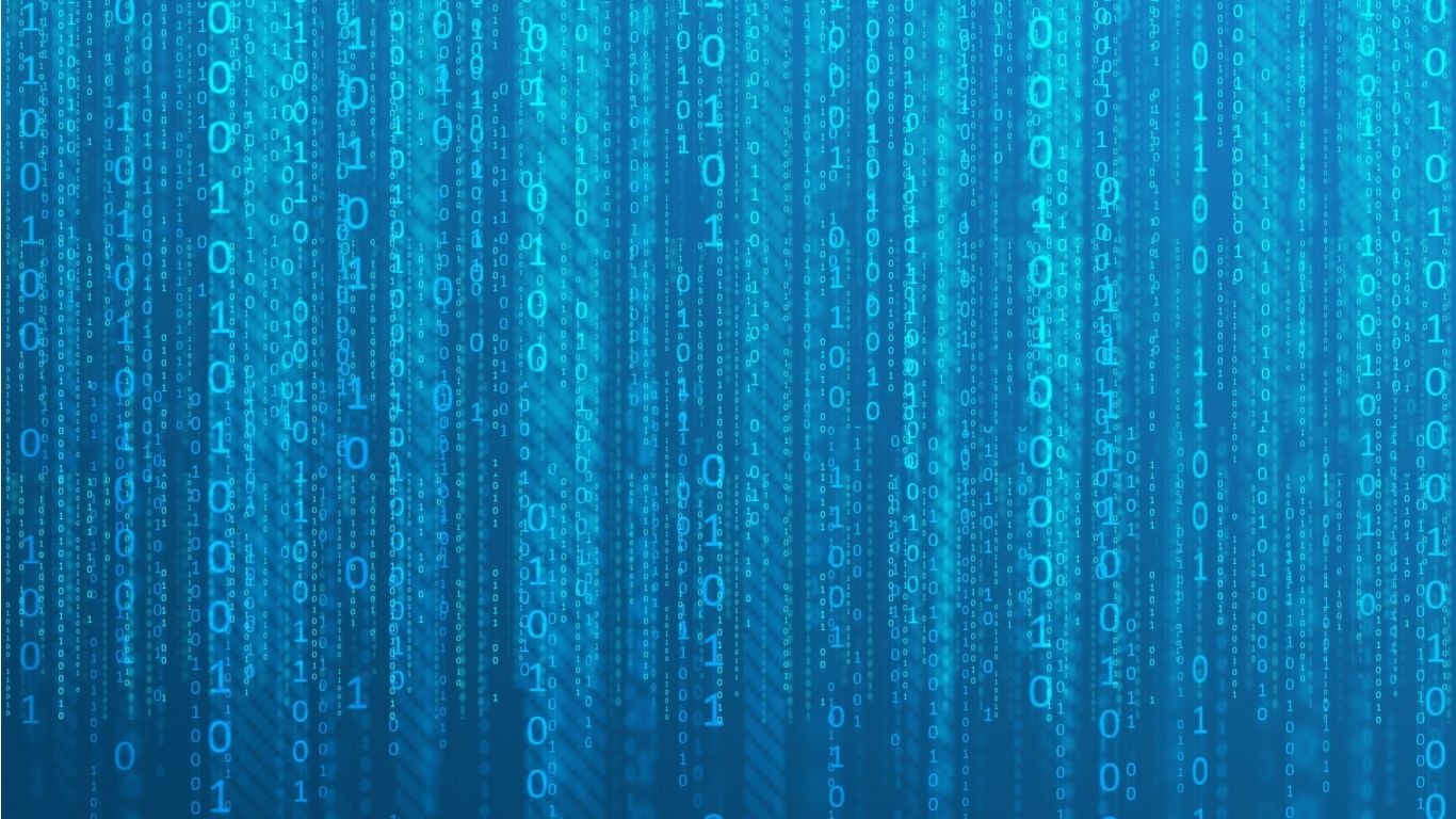The Matrix, blue version. #wallpaper. Code wallpaper, Blue background wallpaper, Technology wallpaper
