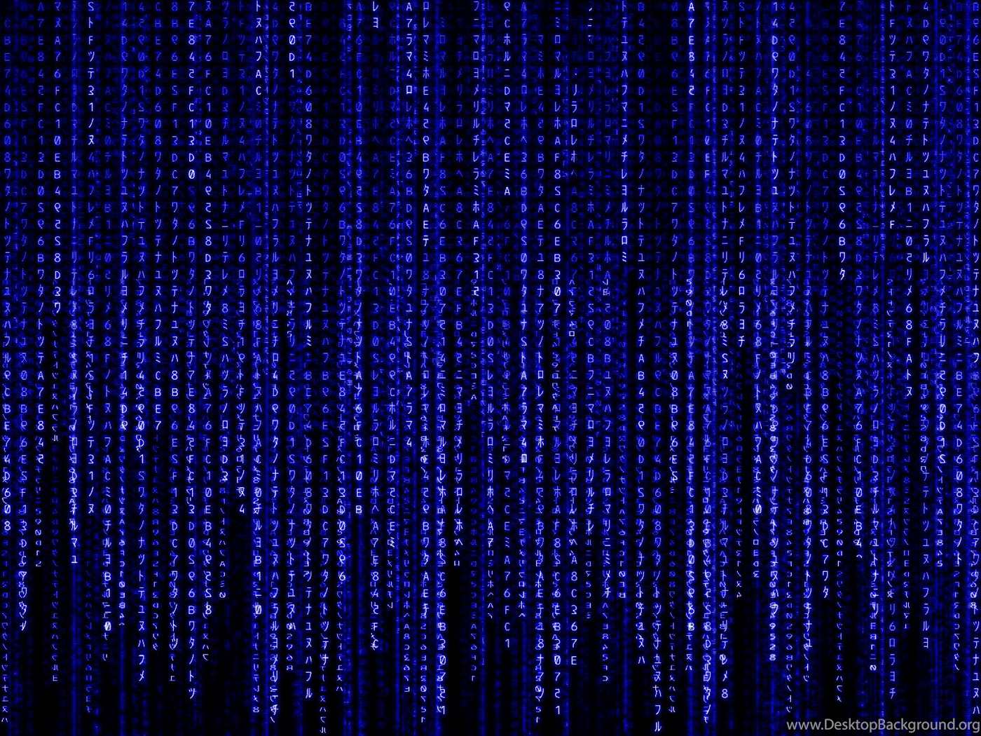 blue matrix code wallpaper