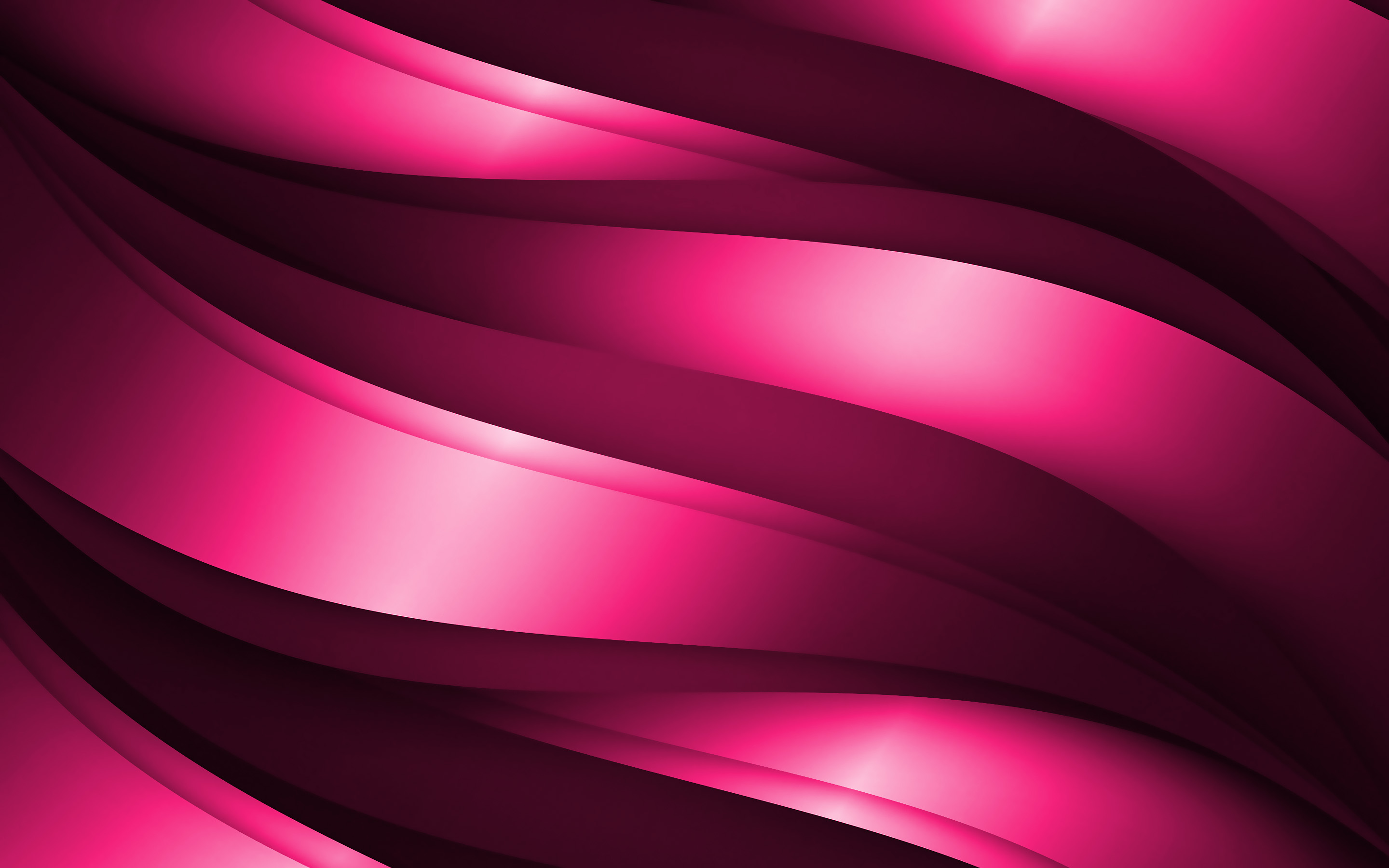 Download wallpaper pink 3D waves, abstract waves patterns, waves background, 3D waves, pink wavy background, 3D waves textures, wavy textures, background with waves for desktop with resolution 2880x1800. High Quality HD picture