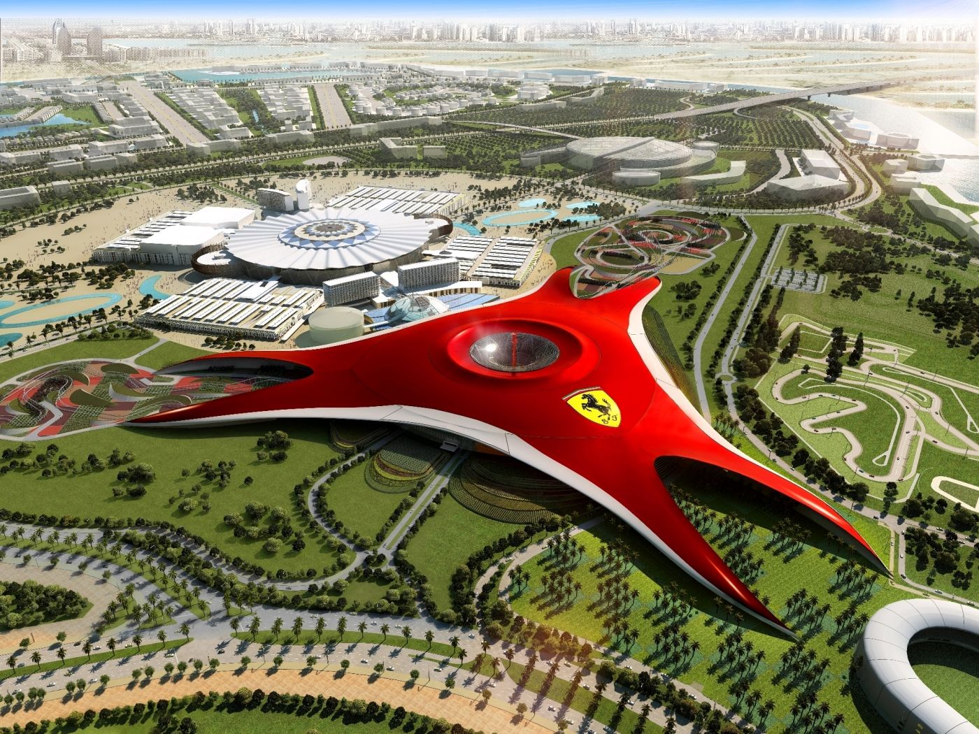 Ferrari World Abu Dhabi. Ferrari world, Ferrari world abu dhabi, Abu dhabi