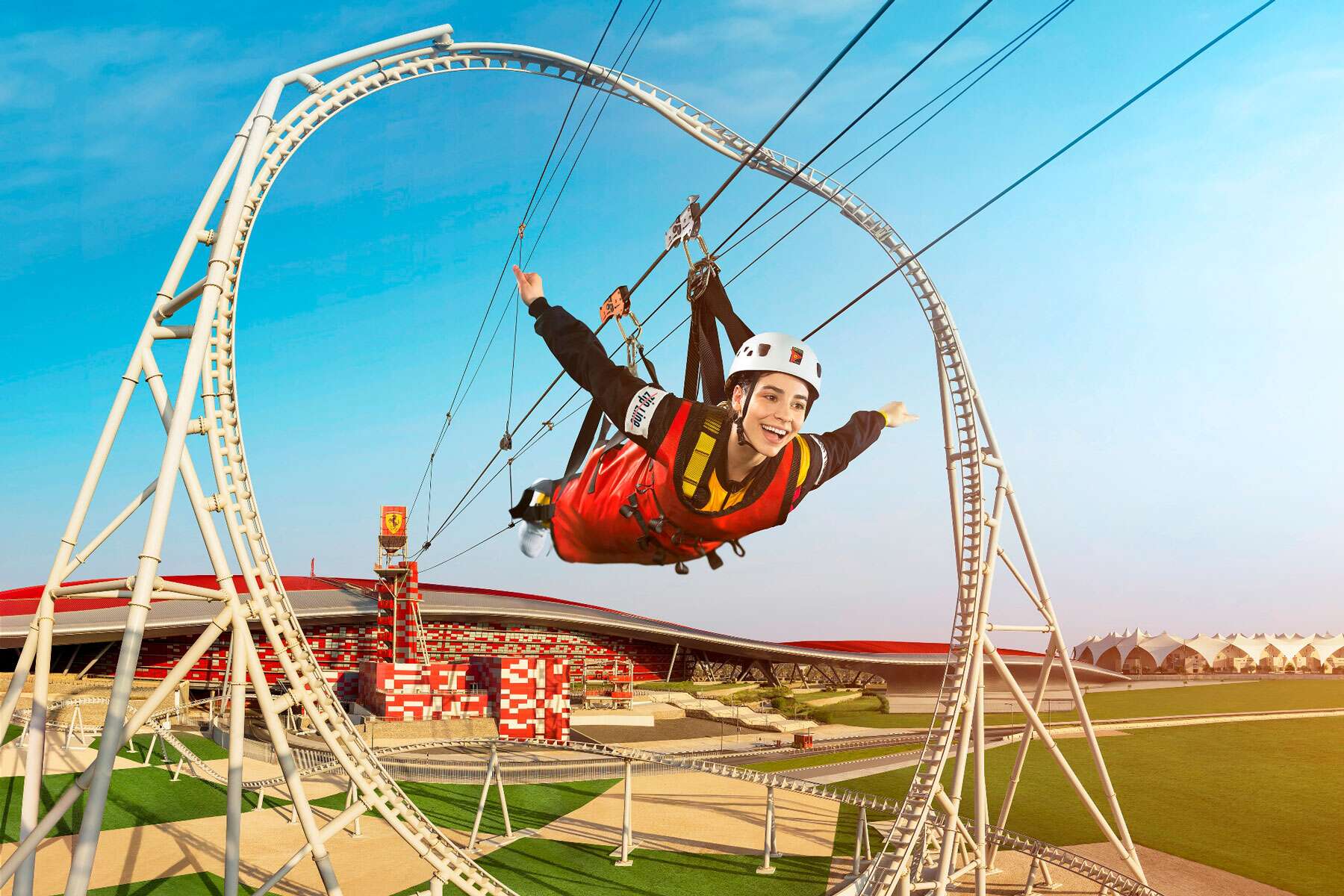 Ferrari World's New High Speed Zip Line Will Give Its Cars A Run For Their Money. Travel + Leisure
