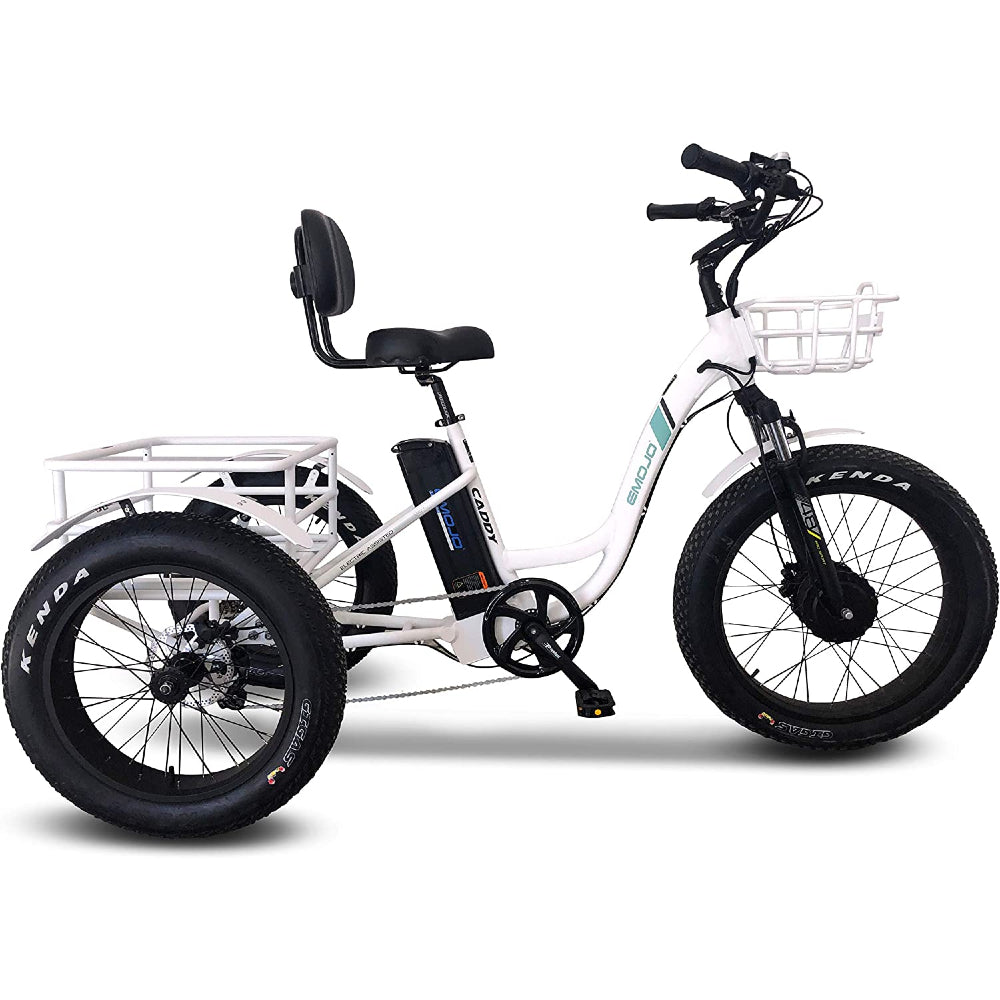 Emojo Caddy Pro 500W 48V Fat Tire Electric Tricycle Electric Bikes