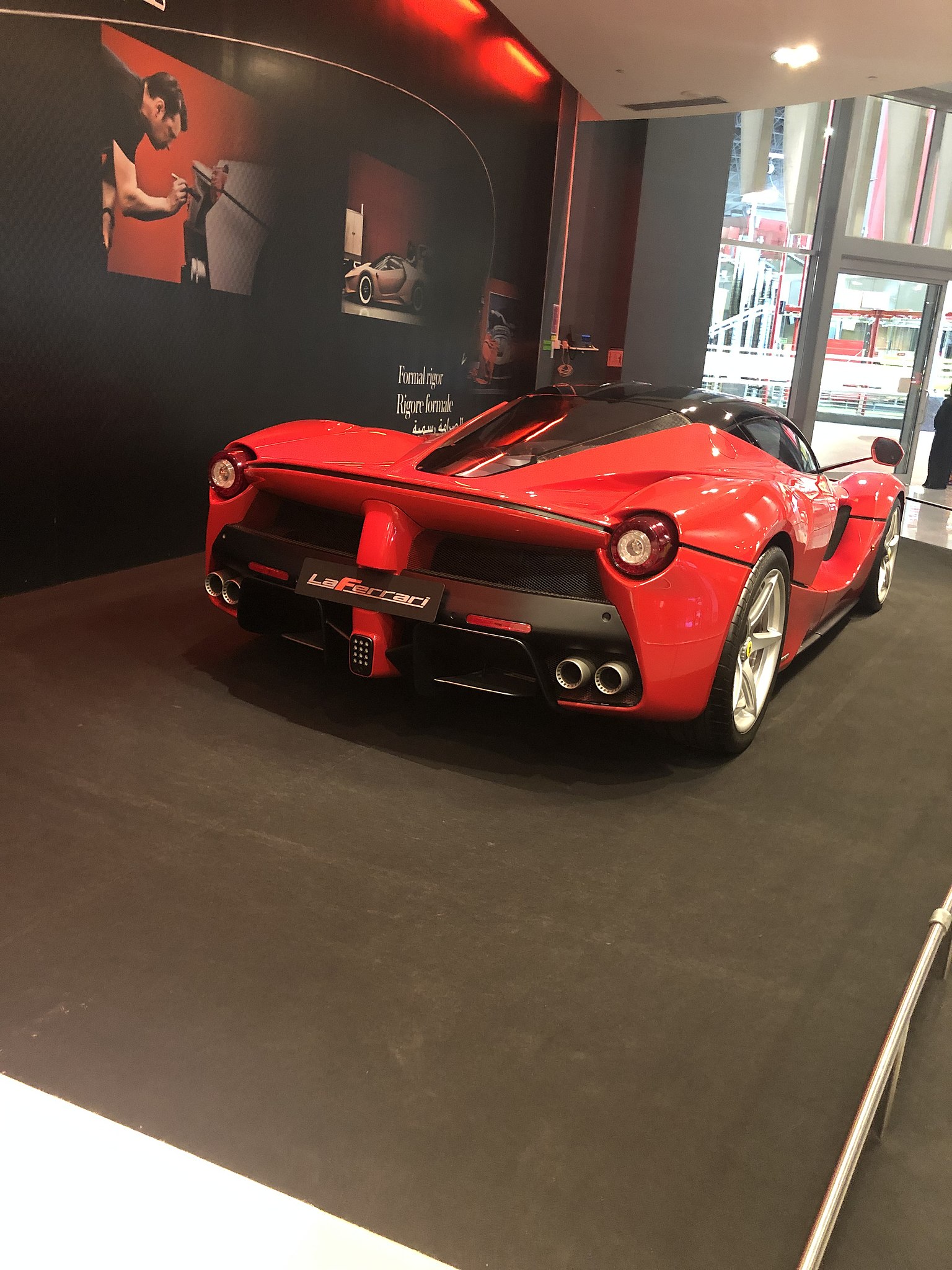 LaFerrari rearview in Ferrari World Abu