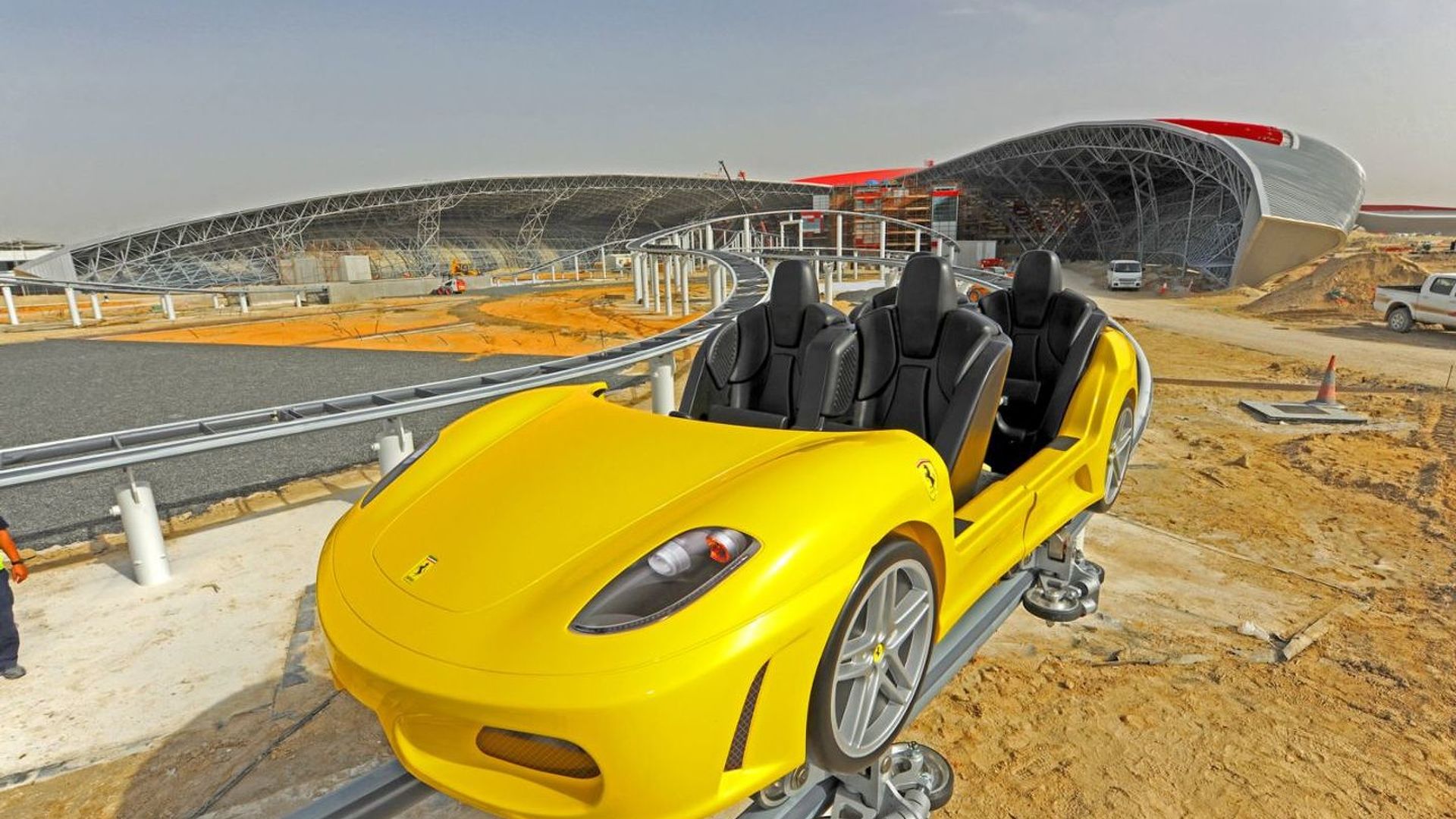 Ferrari World Abu Dhabi GT Roller Coaster First Image Released