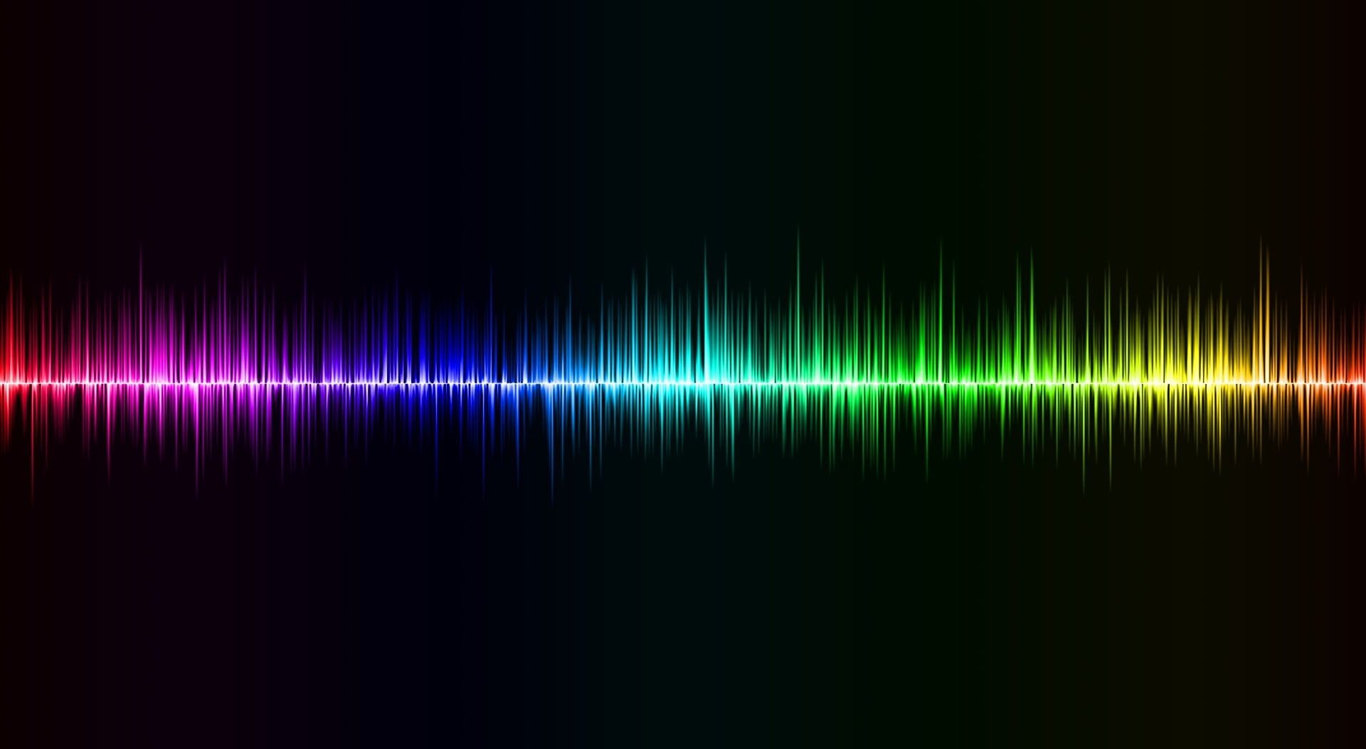 HD Wallpaper: Sound Wave, Assorted Color Sound Wave Illustration, Music, Illuminated. Creative Logo Design Art, Desktop Wallpaper Background, Sound Waves