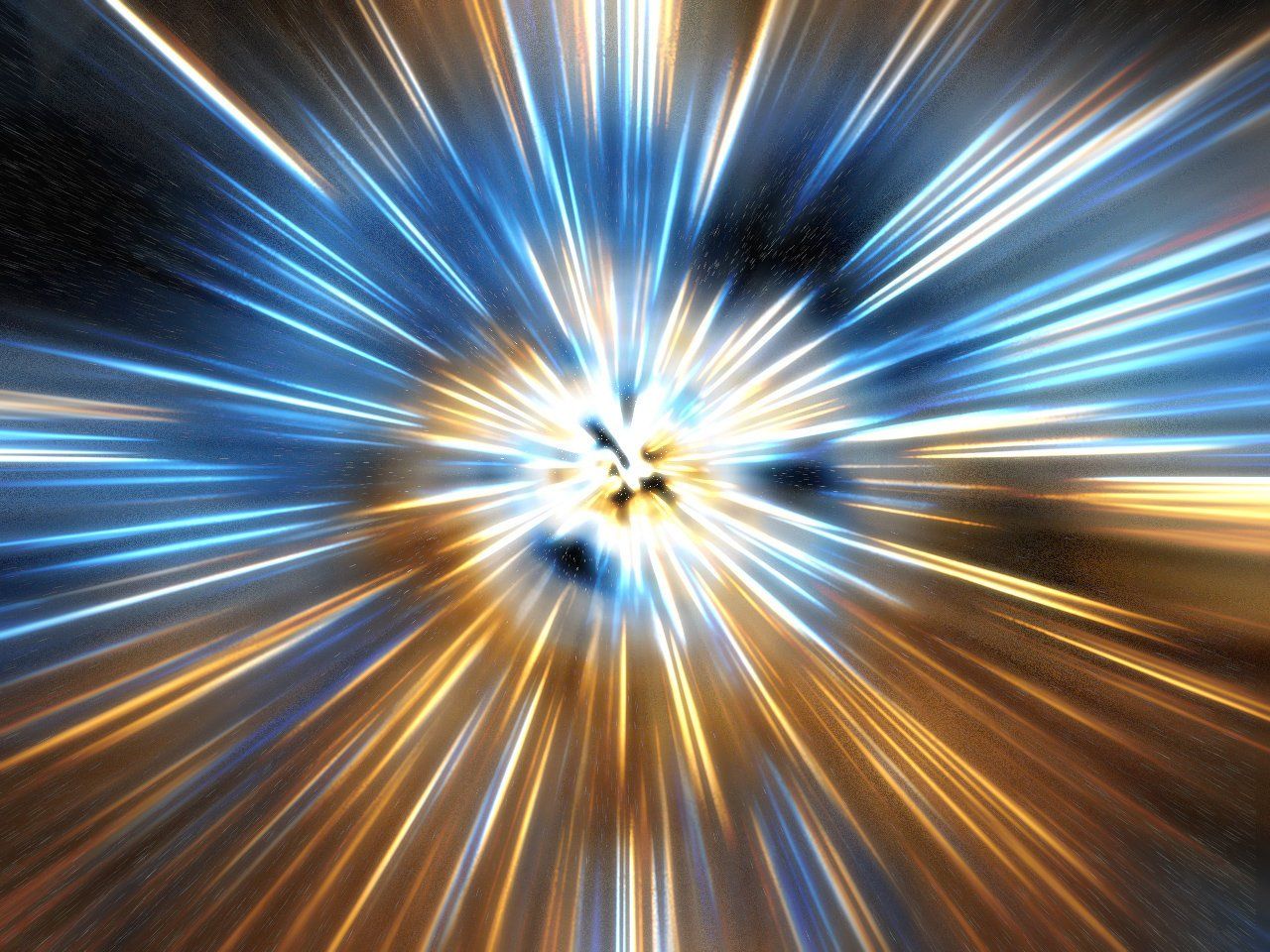 Light Speed Wallpaper 4K, Space Warp, Colored rays