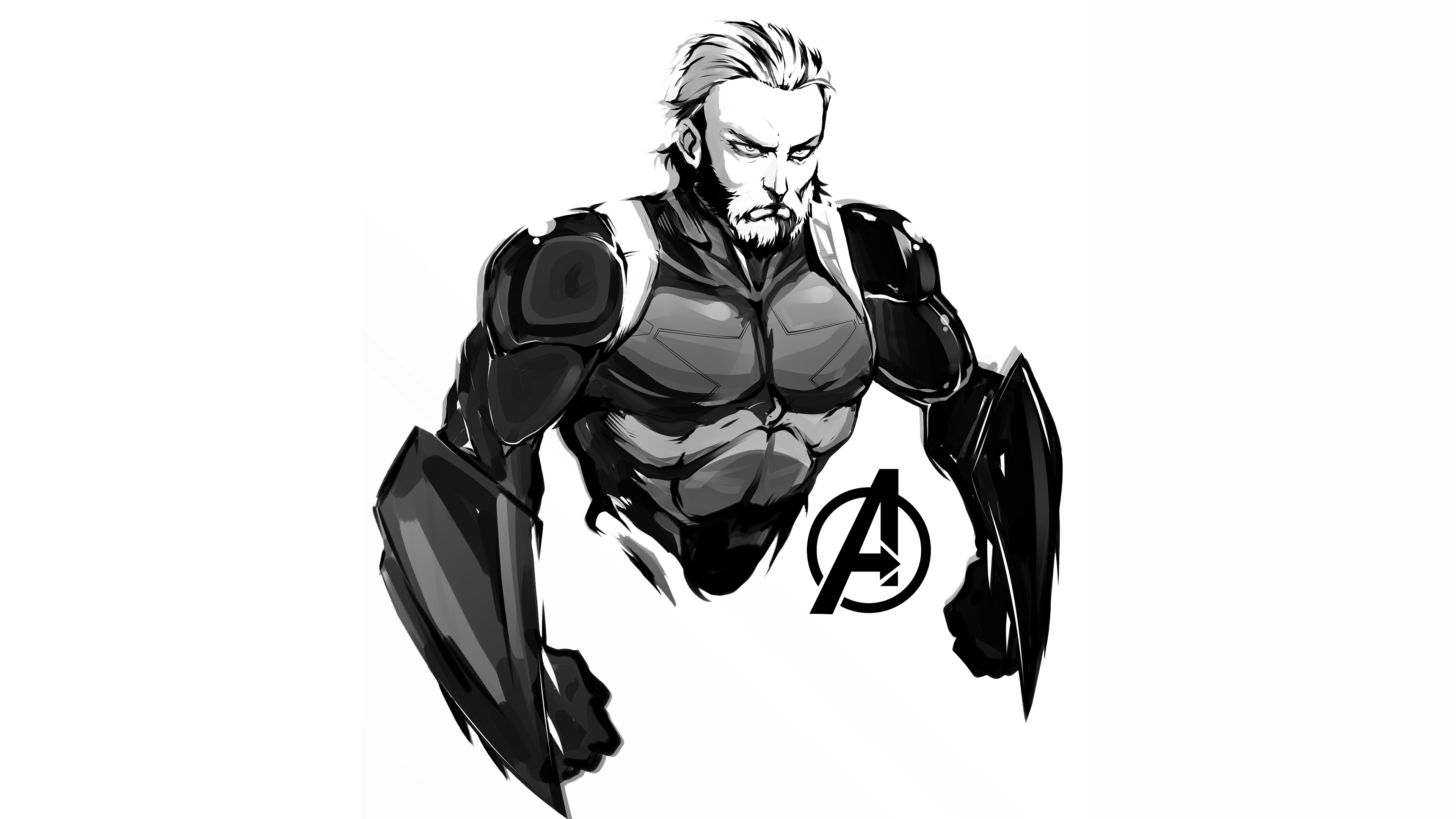 Wallpaper 4k Steve Rogers In Avengers Infinity War Wallpaper