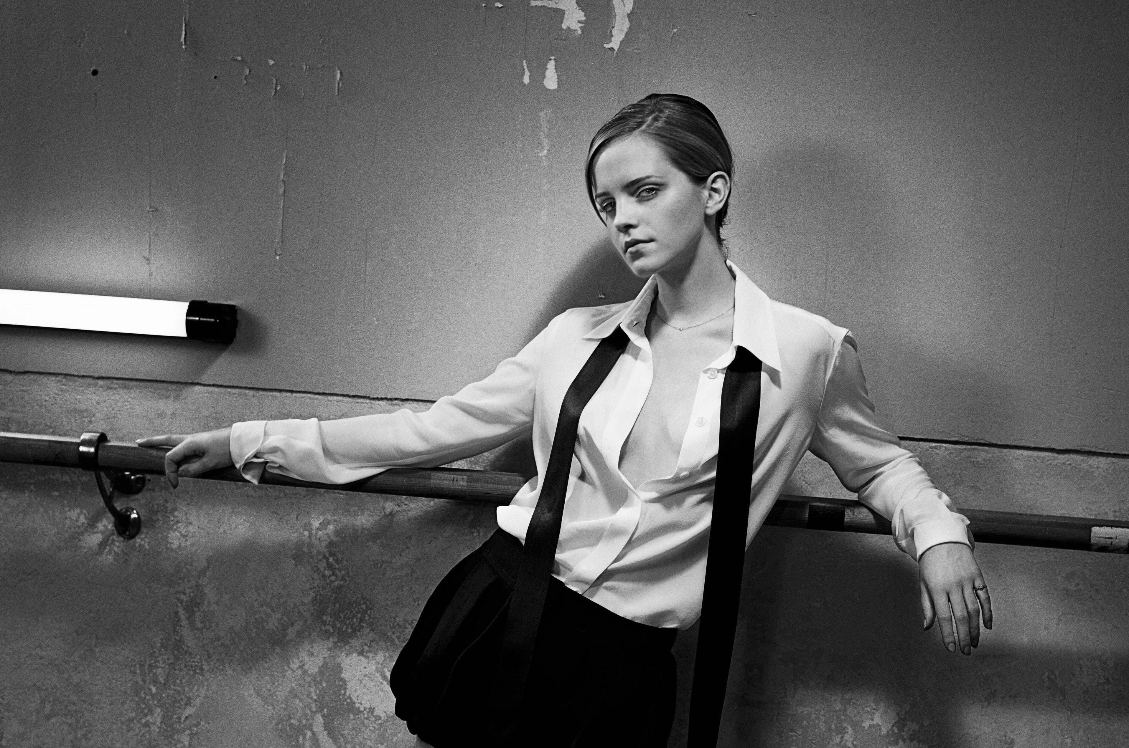 Emma Watson Monochrome 4k HD Celebrities, 4k Wallpaper, Image, Background, Photo and Picture
