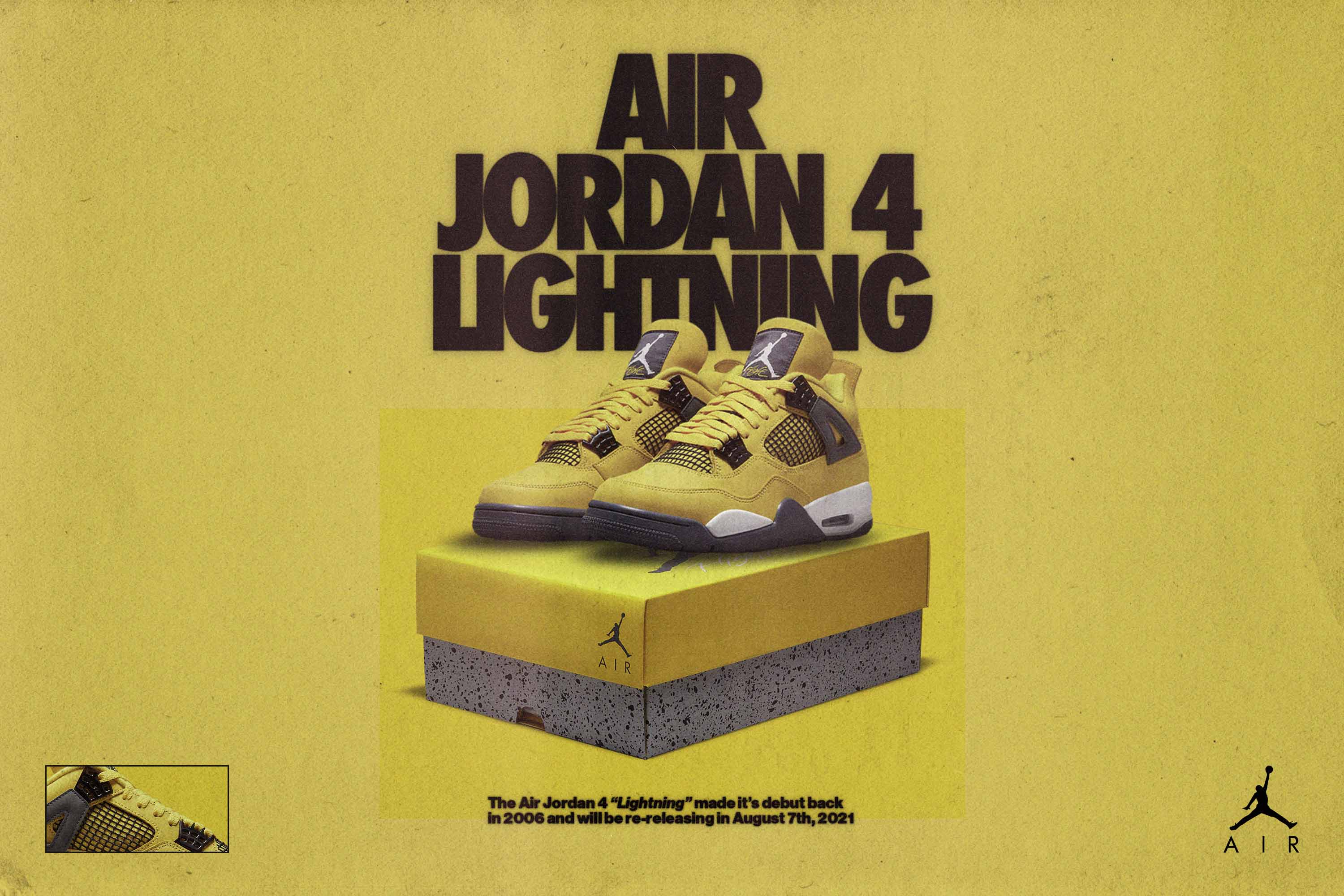 Official Image Of The Air Jordan 4 Lightning Coming This Year
