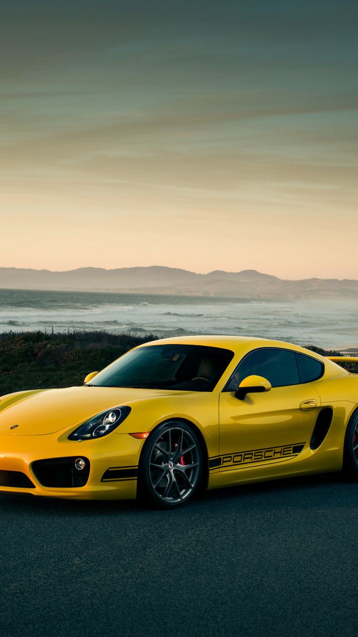 Porsche Cayman, Off Road, Yellow Car Wallpaper. Car Wallpaper, Porsche, Yellow Car