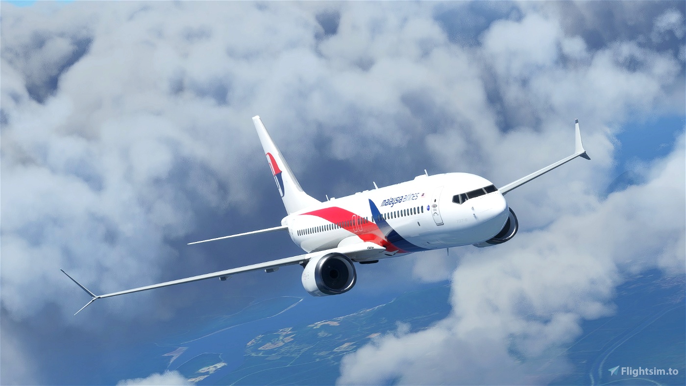 B737 800 MAX MALAYSIA AIRLINES Microsoft Flight Simulator