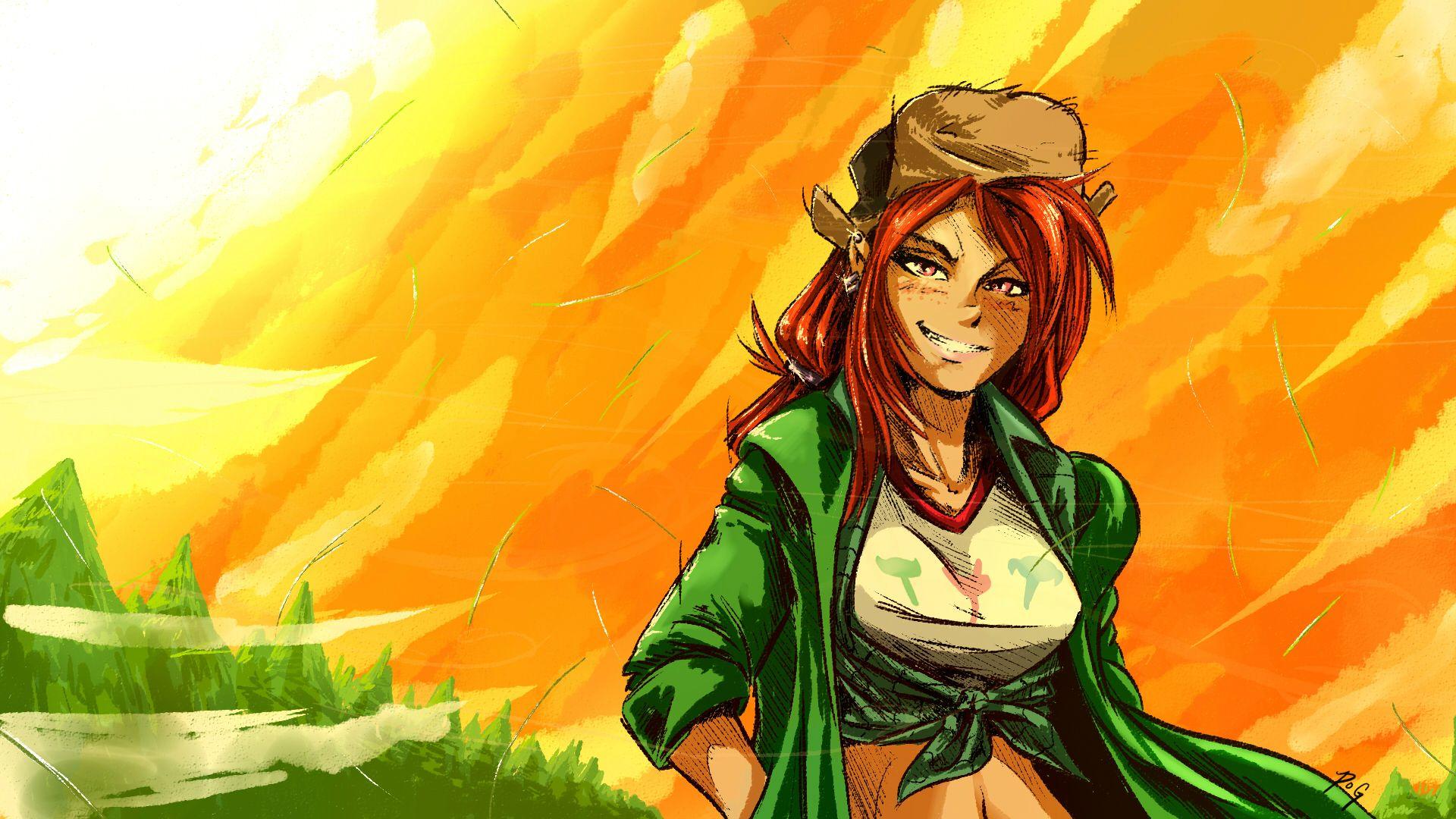 Red Friday' Fusion Girl Wallpaper. Hexafusion / Triple Fusion