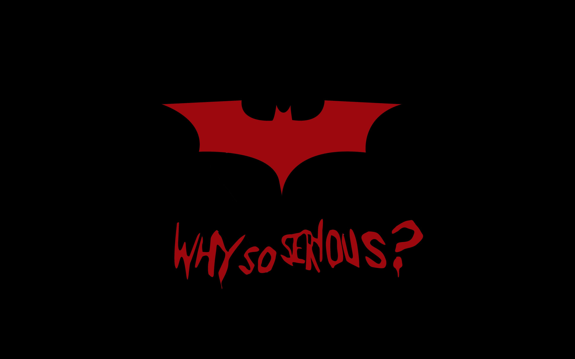 Wallpaper Black Batman Why So Serious Wallpaper, Why So Serious?, Joker • Wallpaper For You