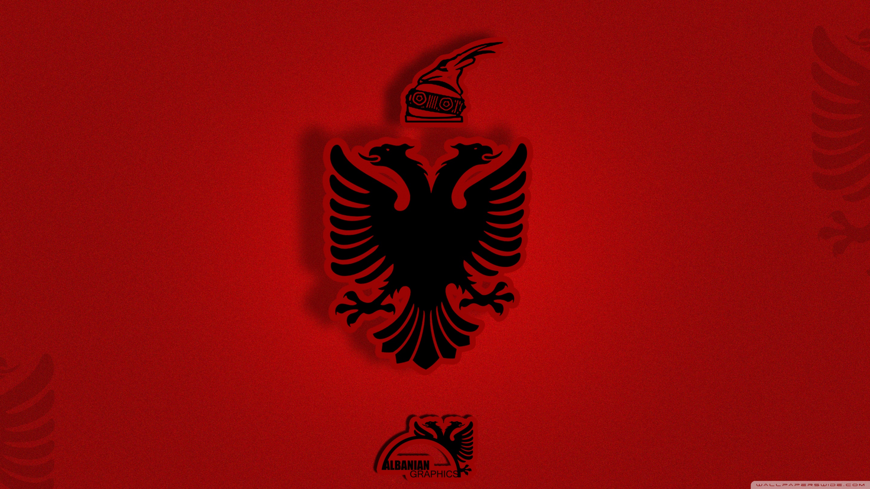 Albanian Flag Ultra HD Desktop Background Wallpaper for 4K UHD TV, Tablet