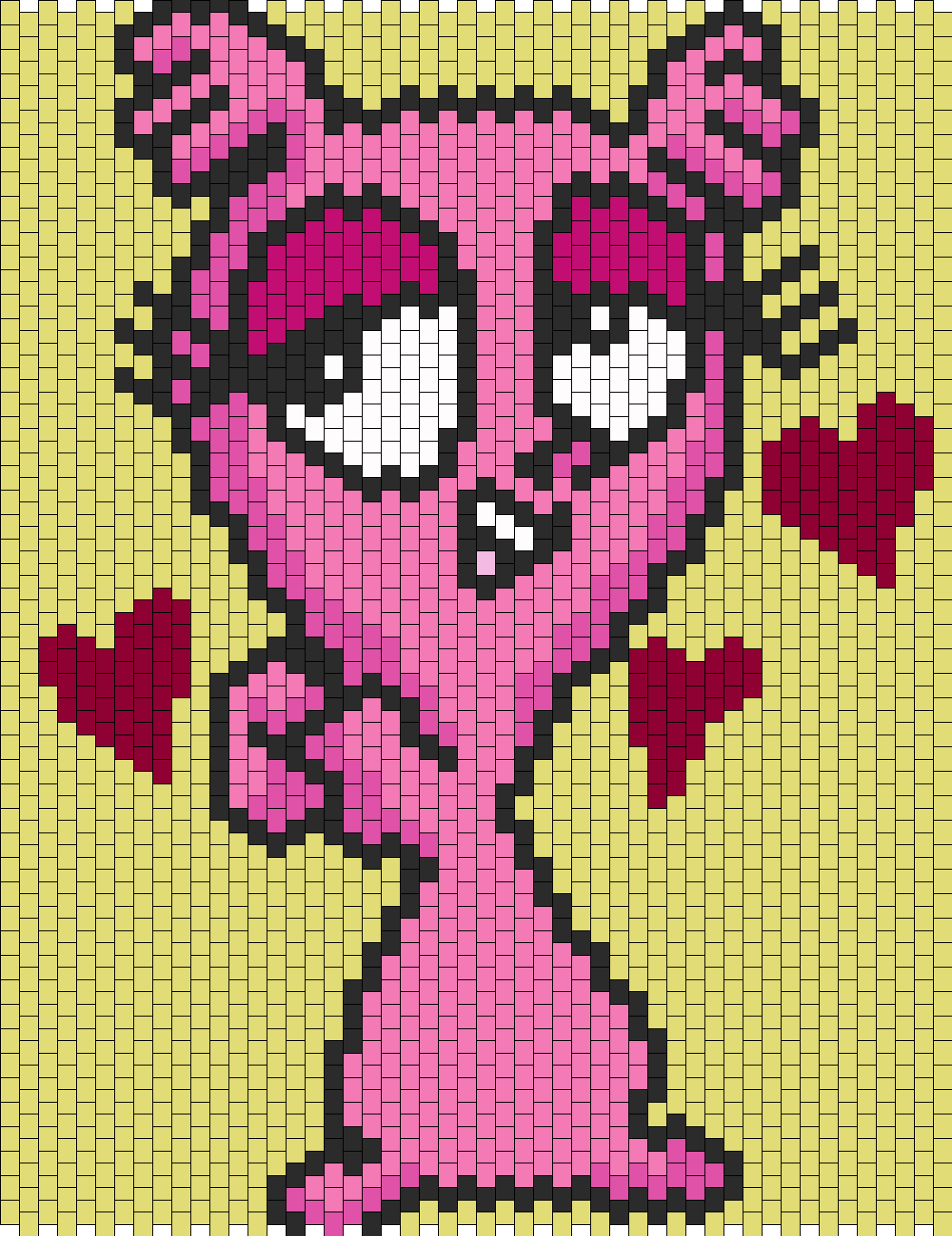 Berry In Love From Fosters Home For Imaginary Friends Bead Pattern. Peyote Bead Patterns. Characters Bead Patterns