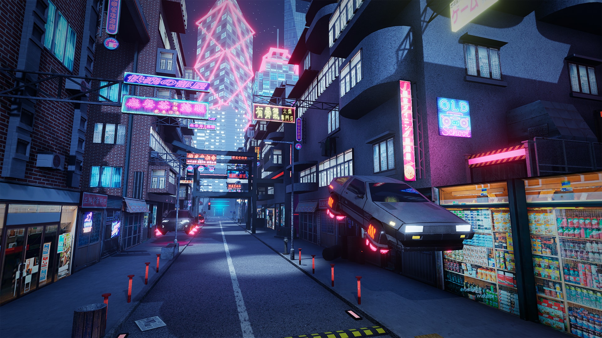 CyberPunk City Mobile and VR in Environments