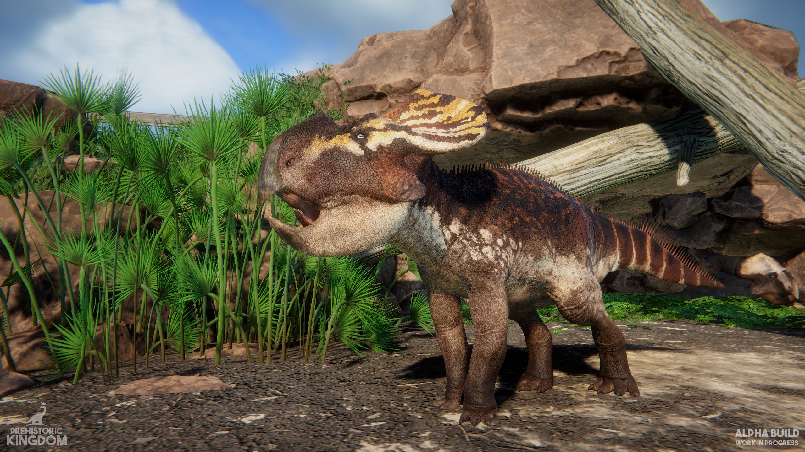 Prehistoric Kingdom is one of the smallest animals in Prehistoric Kingdom! Around the size of a sheep, this creature lacks most of the complex facial features found in other