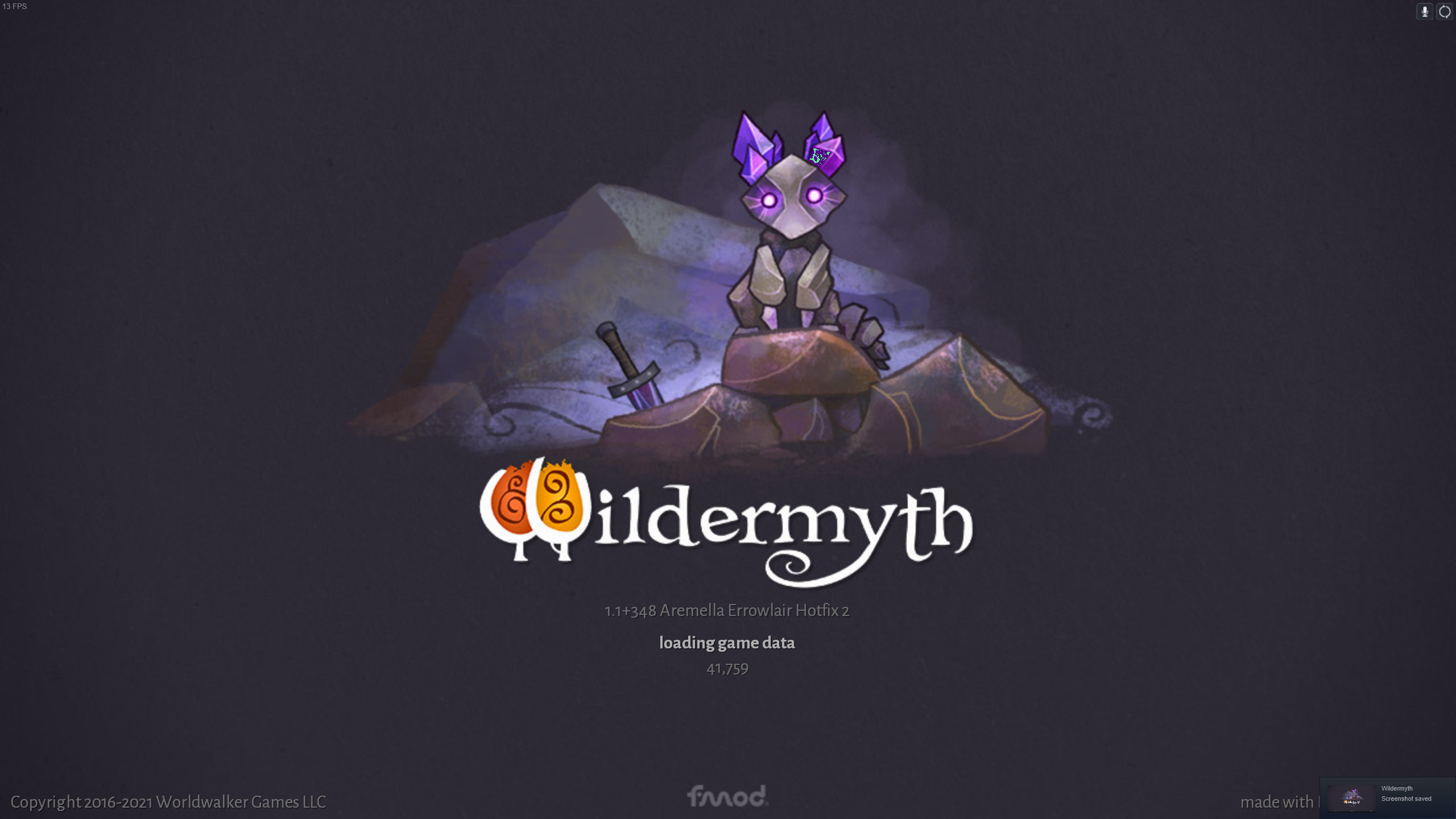 Wildermyth Shower Thought: Do you think they used the stone spirit on the loading screen because it's supposed to pin us to our seat?