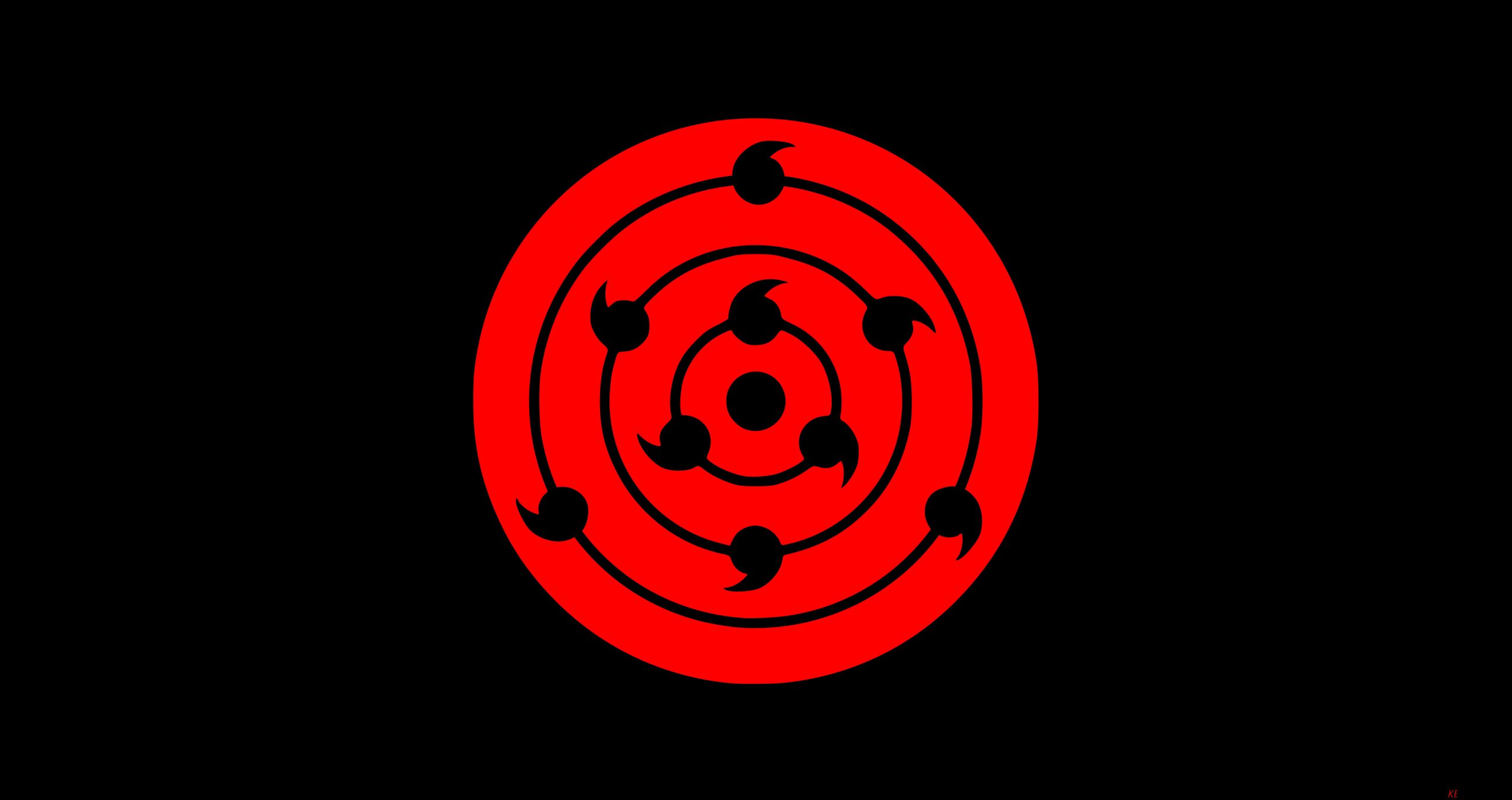 Anime Naruto Minimalist Wallpaper, Rinne Sharingan, Sharingan (Naruto) • Wallpaper For You