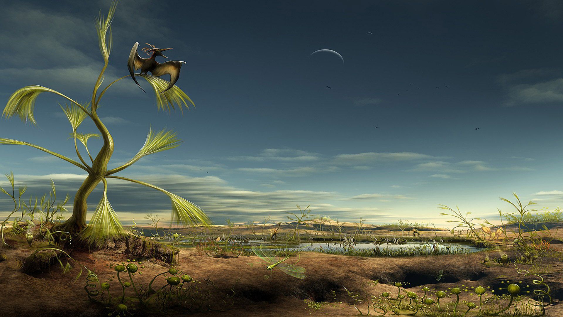 Prehistoric Landscape Wallpaper Free Prehistoric Landscape Background