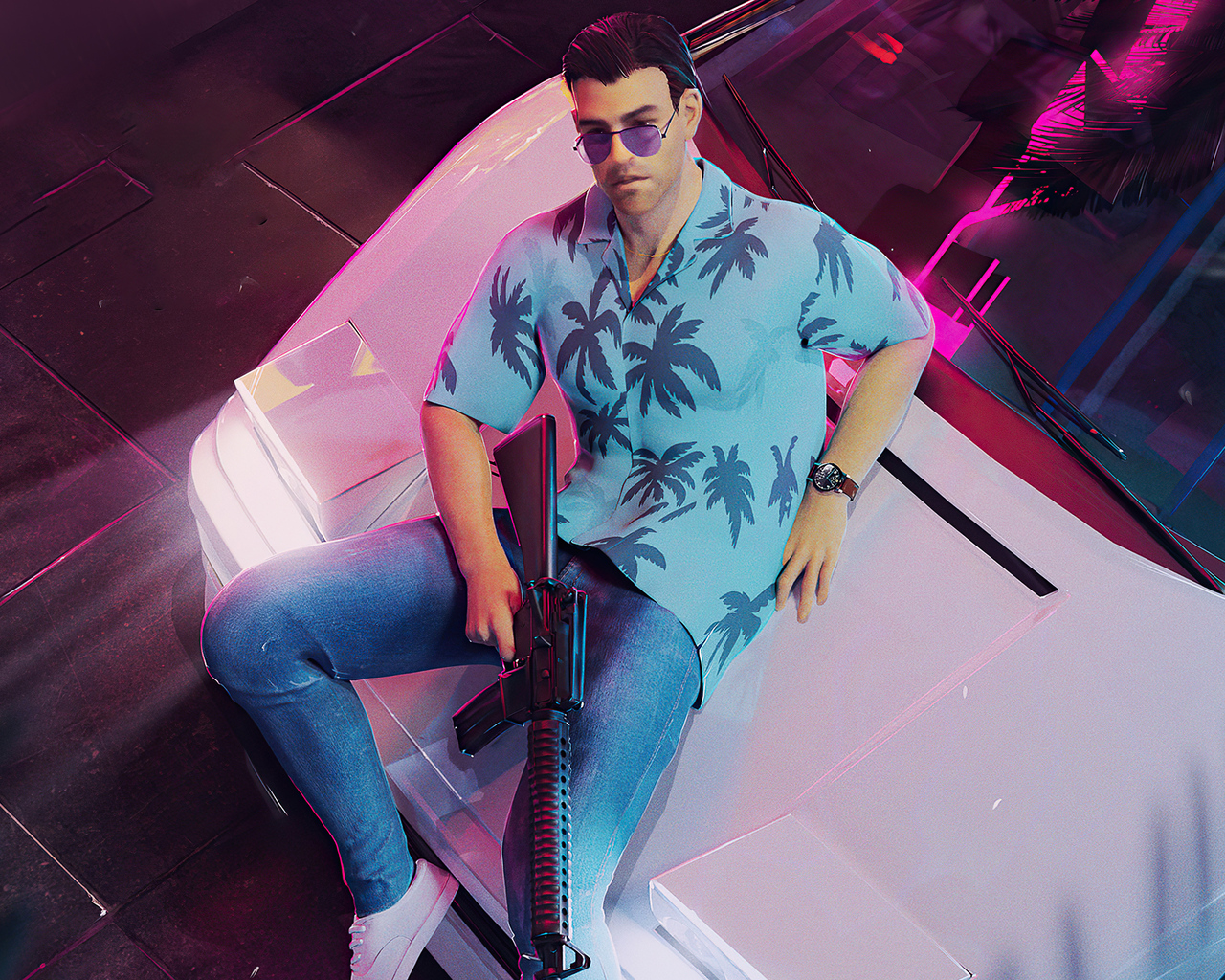 Tommy Vercetti Gta Vice City 1280x1024 Resolution HD 4k Wallpaper, Image, Background, Photo and Picture
