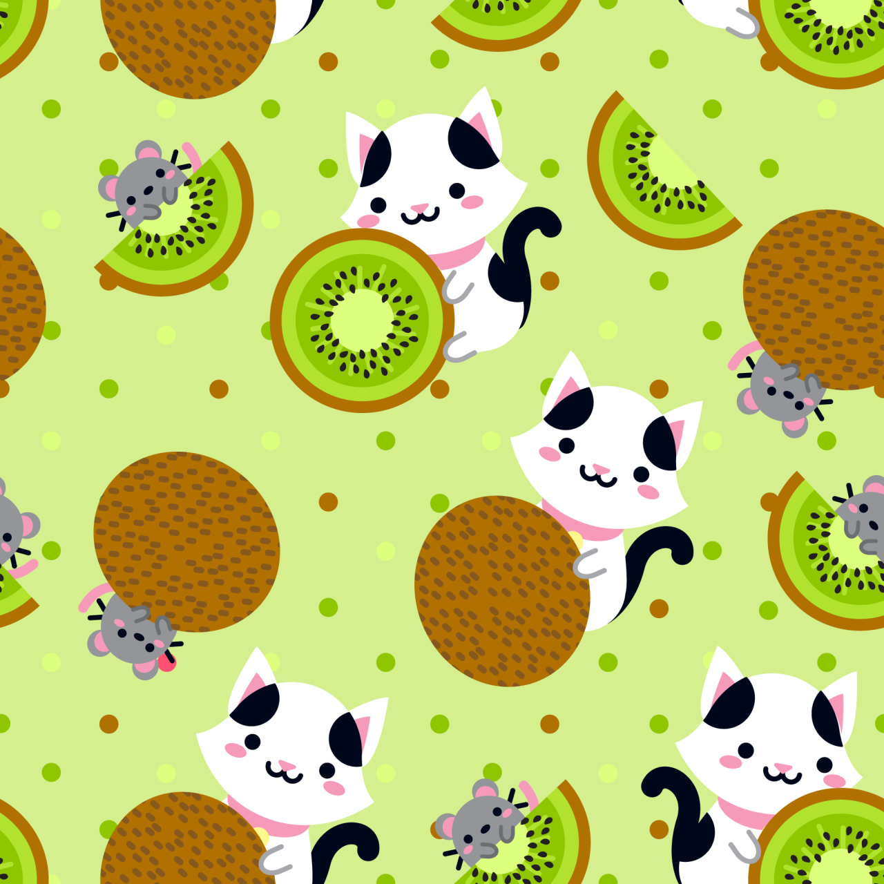Kawaii Kiwi Wallpaper