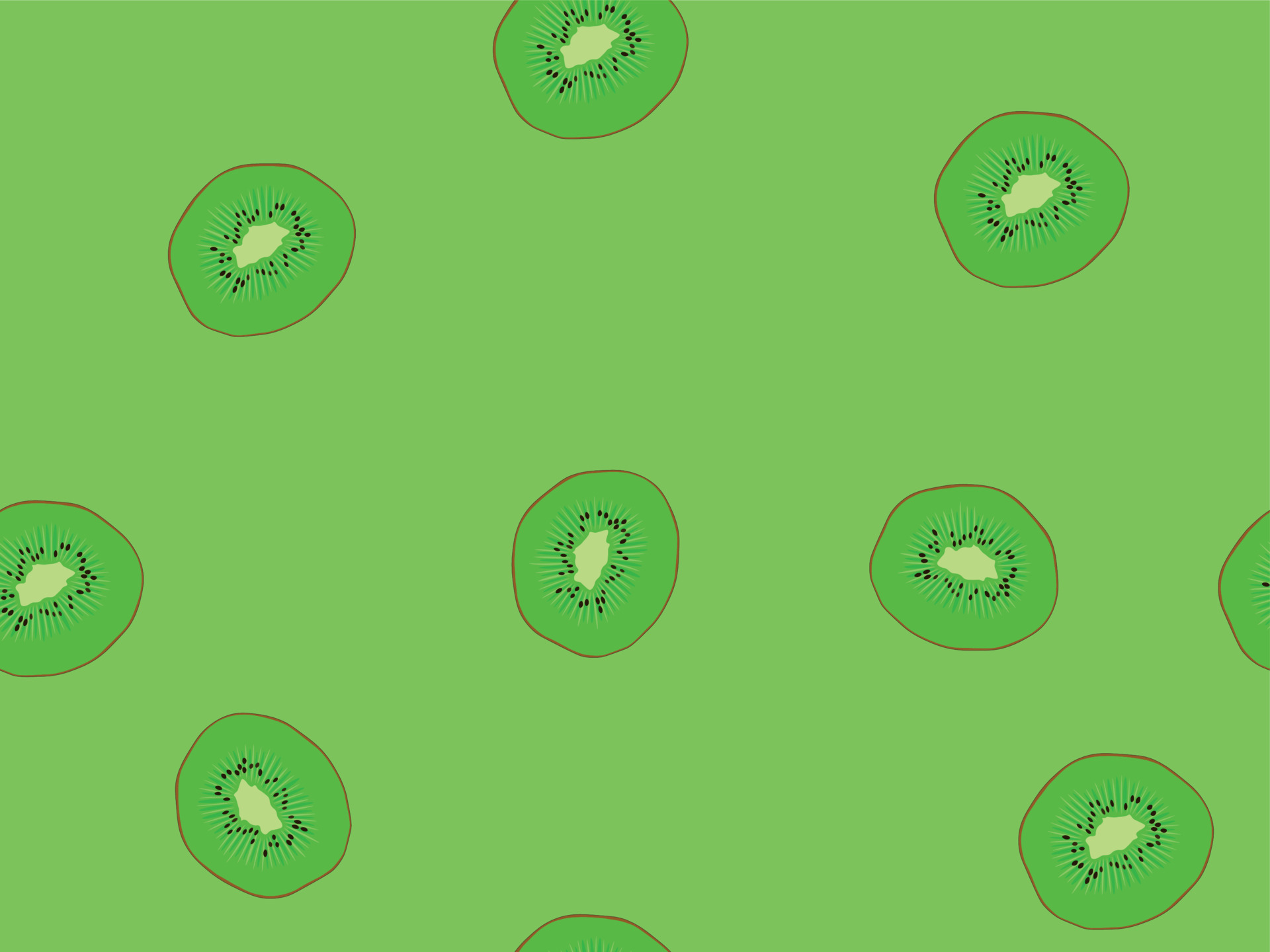 Kiwi actinidia slices seamless juicy colorful fruit background vector illustration