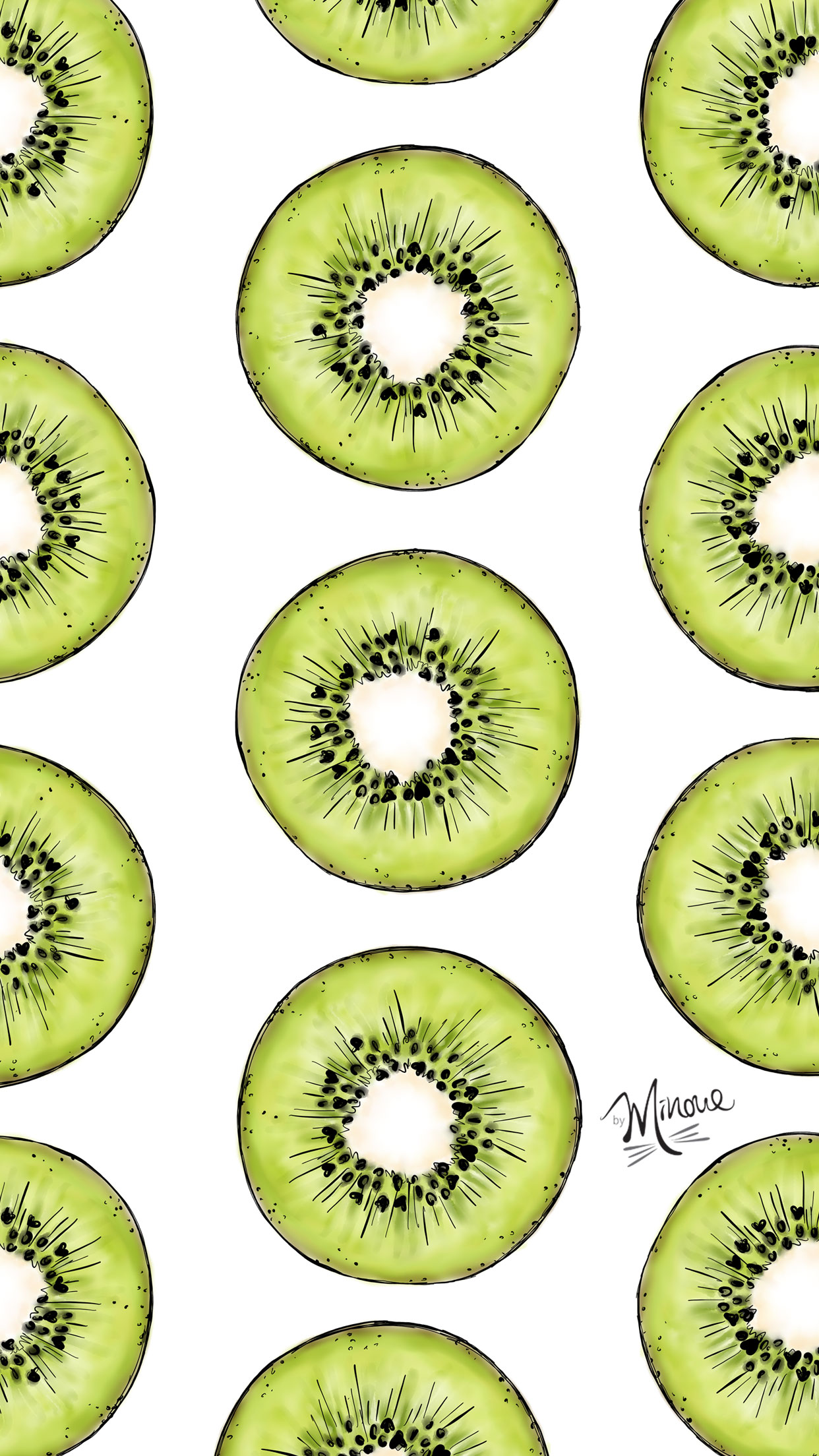 illustrated smartphone wallpaper