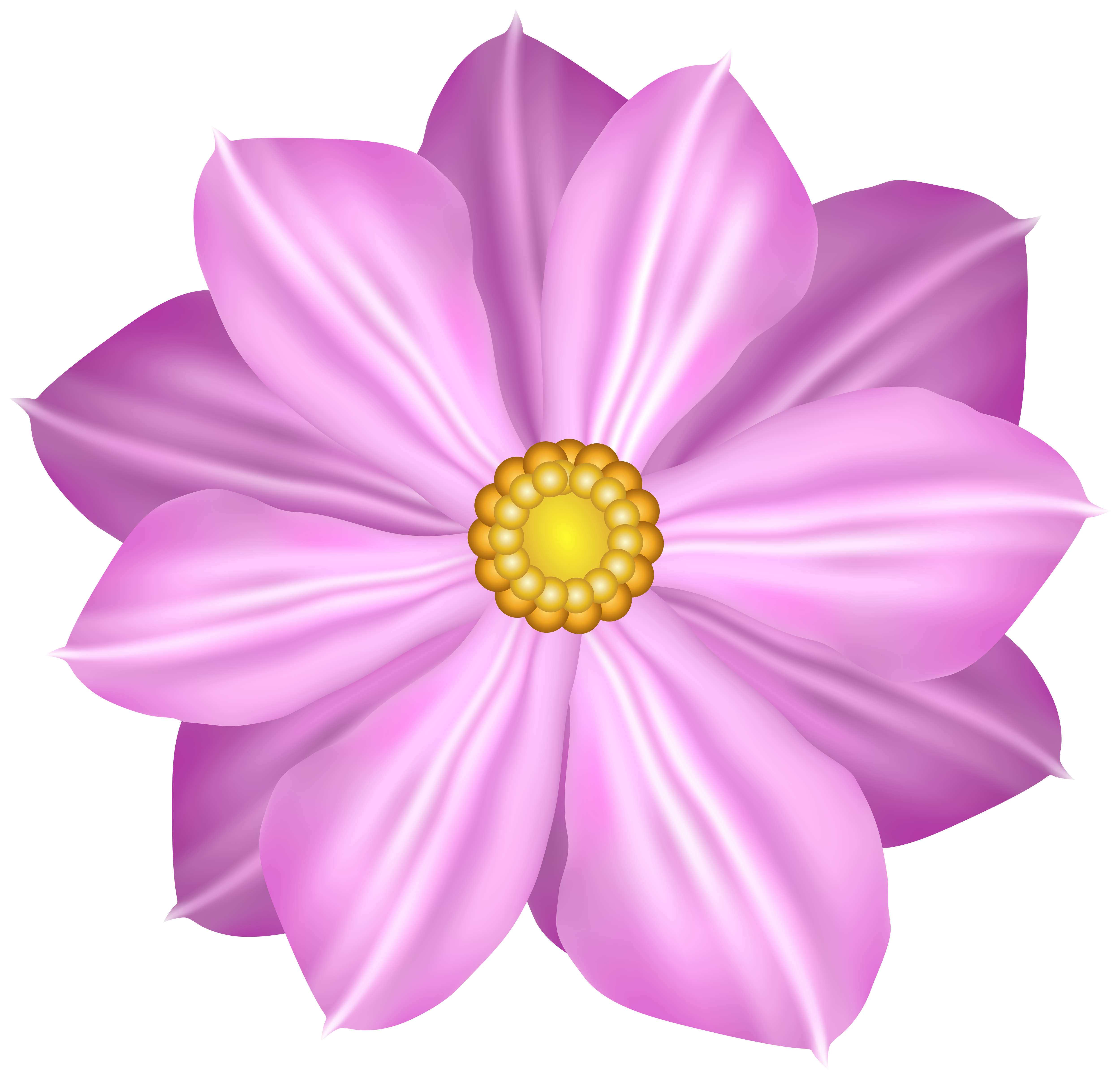 Pink Flower Decoration Clipart Image​-Quality Free Image and Transparent PNG Clipart