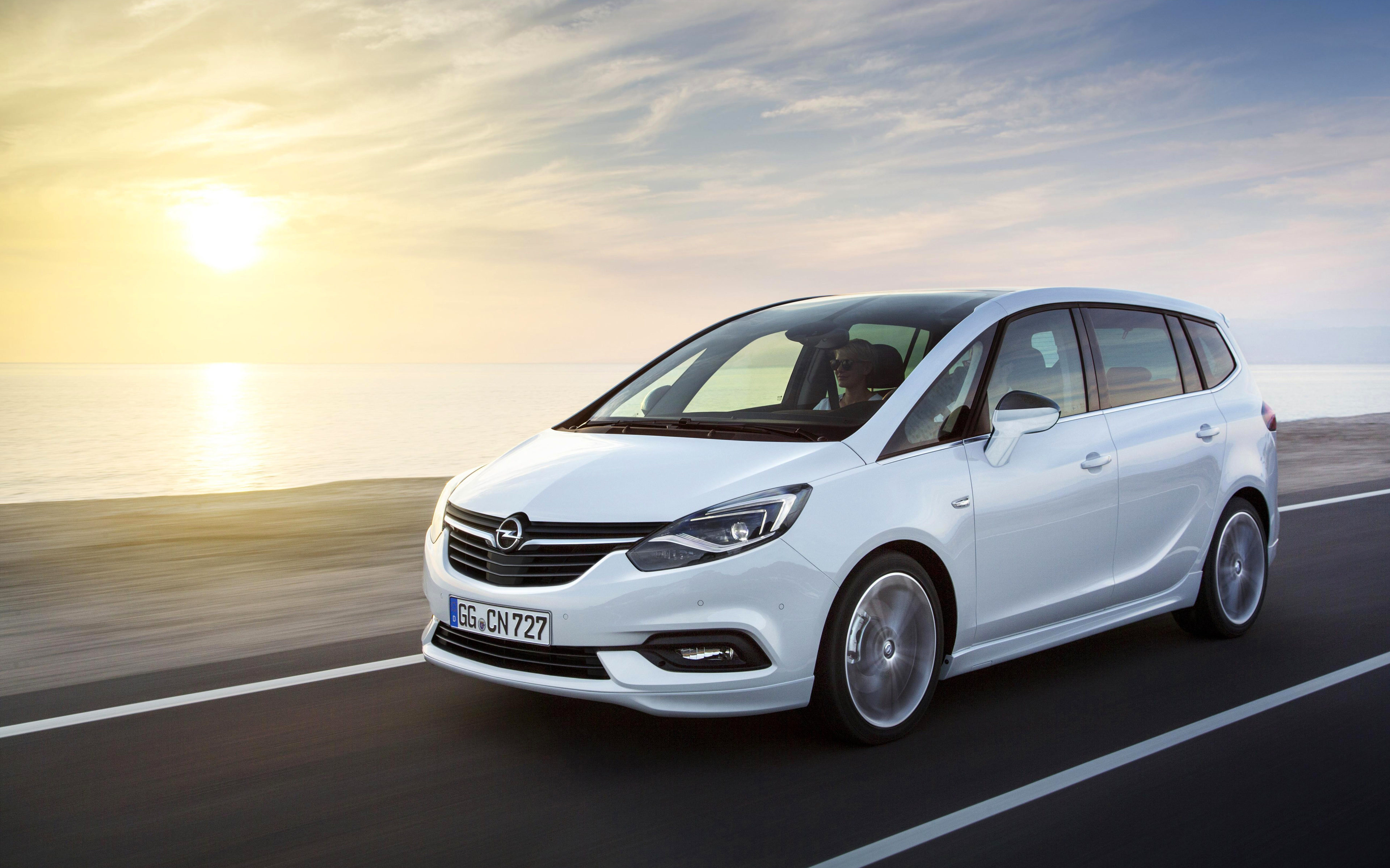 Download wallpaper Opel Zafira, 4k, 2018 cars, compact vans, new Zafira, Opel for desktop with resolution 3840x2400. High Quality HD picture wallpaper