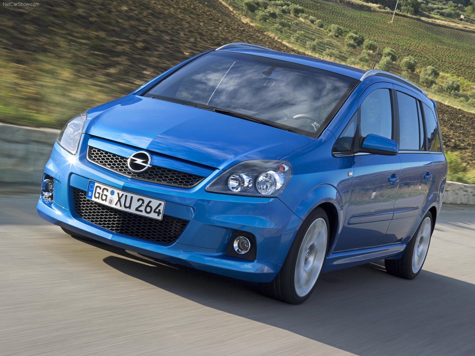 opel, Zafira, Opc, 2006, Cars, Blue Wallpaper HD / Desktop and Mobile Background