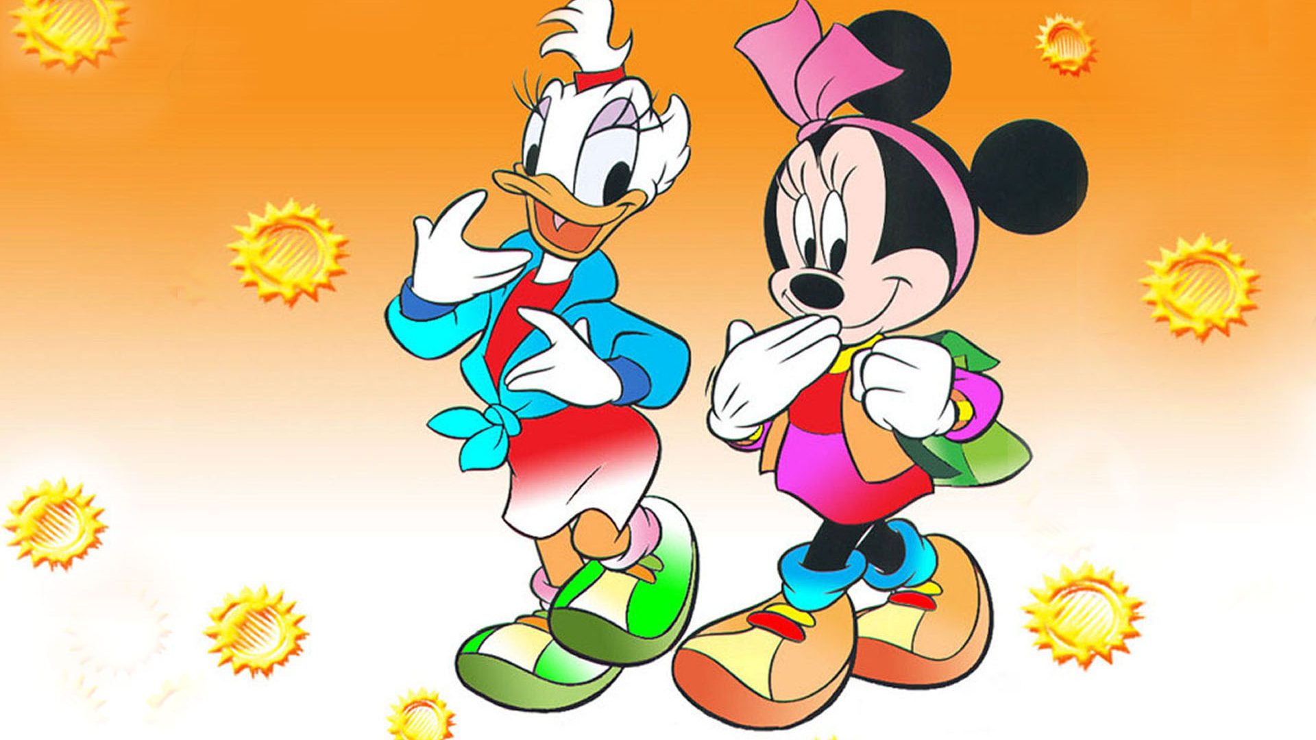Daisy Duck And Minnie Mouse Desktop Background Free Downloa
