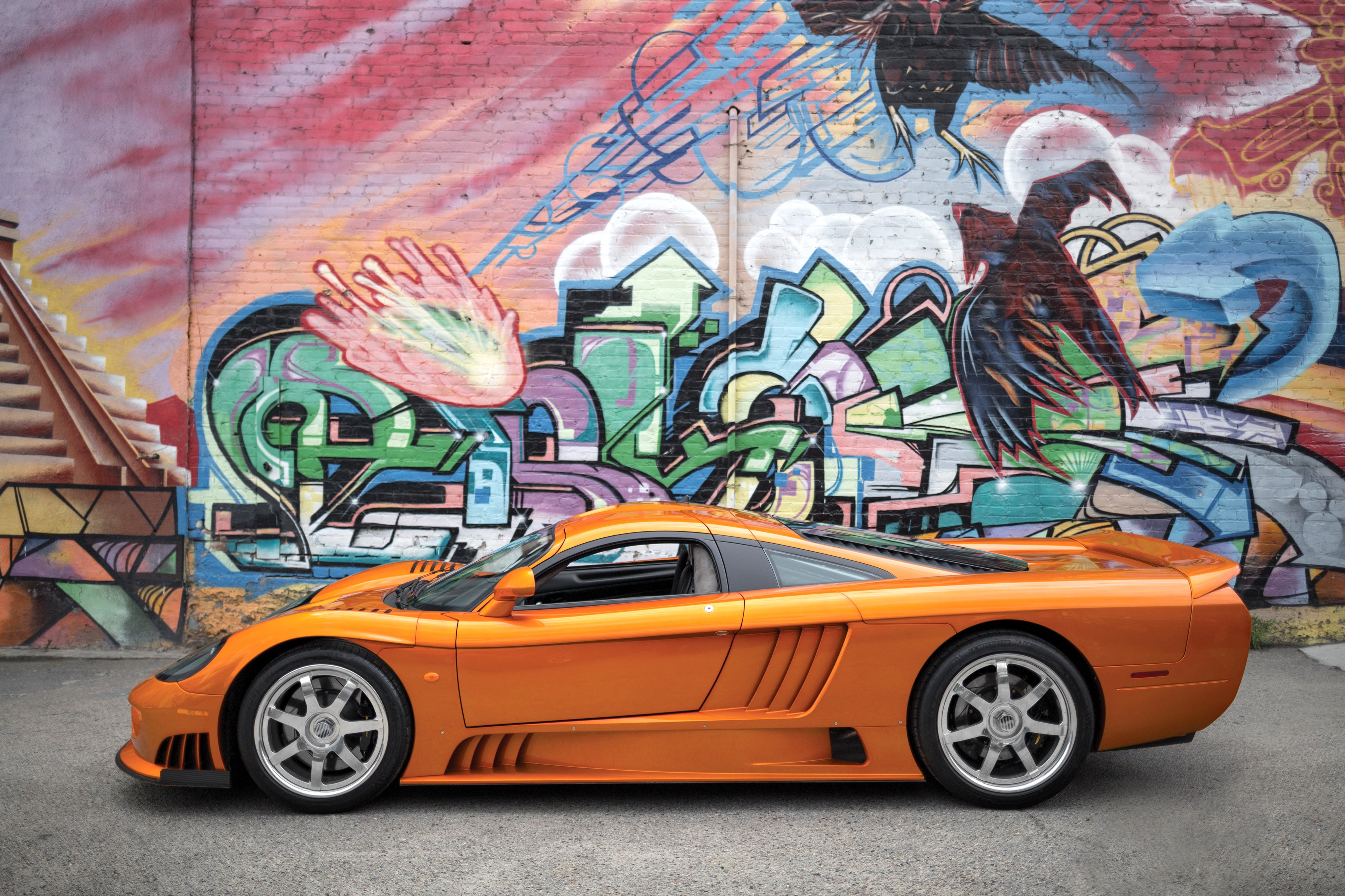 Saleen S7 Twin Turbo Coupe Supercars Cars Orange 2005 Wallpaperx2667