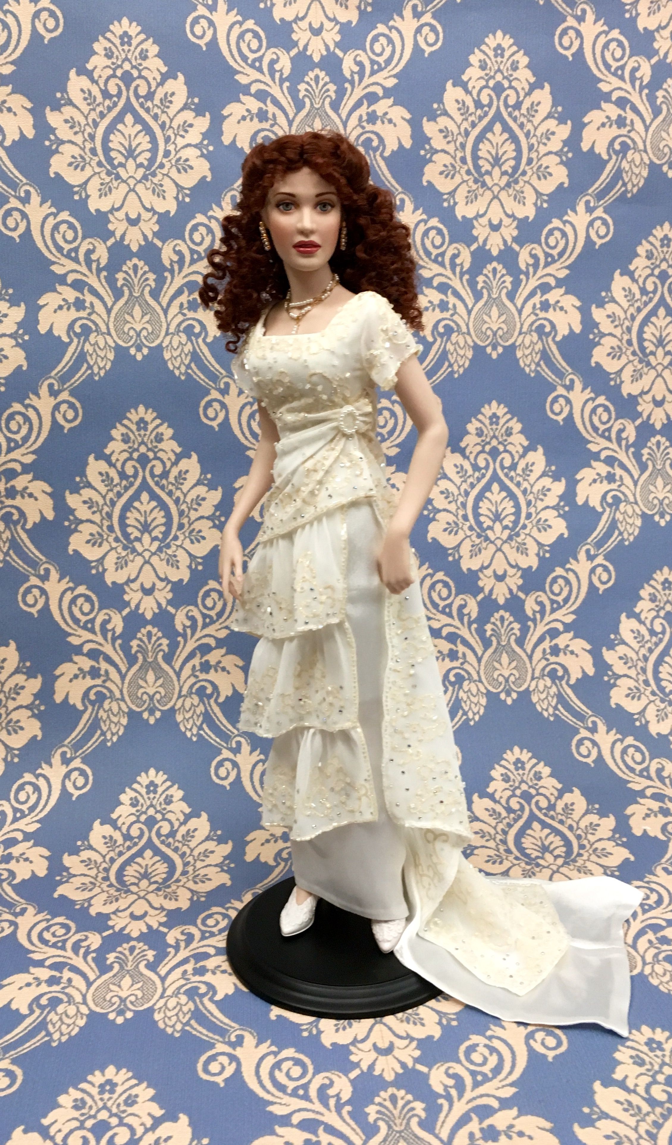 Rose, The Official TITANIC Porcelain Portrait Doll—Reunited An extraordinary tribute—capturing the essence of. Bride dolls, Fashion royalty dolls, Titanic dress