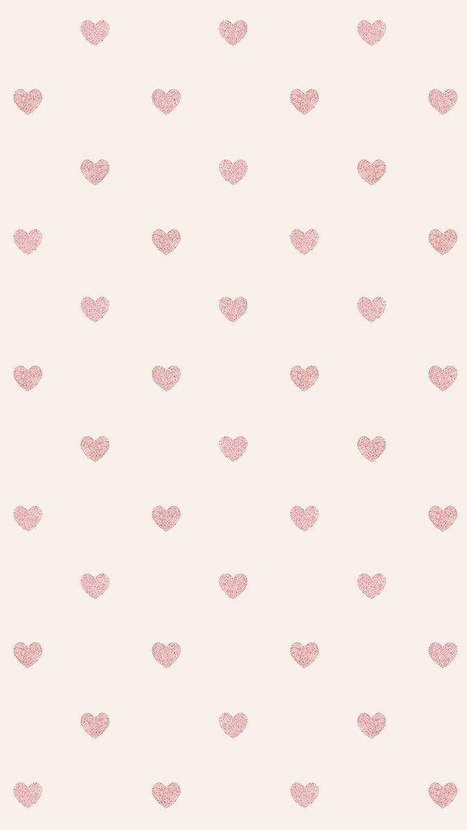 Seamless glittery pink hearts patterned background. free image by rawpixel.com / Ning. Pink wallpaper background, Cute patterns wallpaper, Pink wallpaper iphone